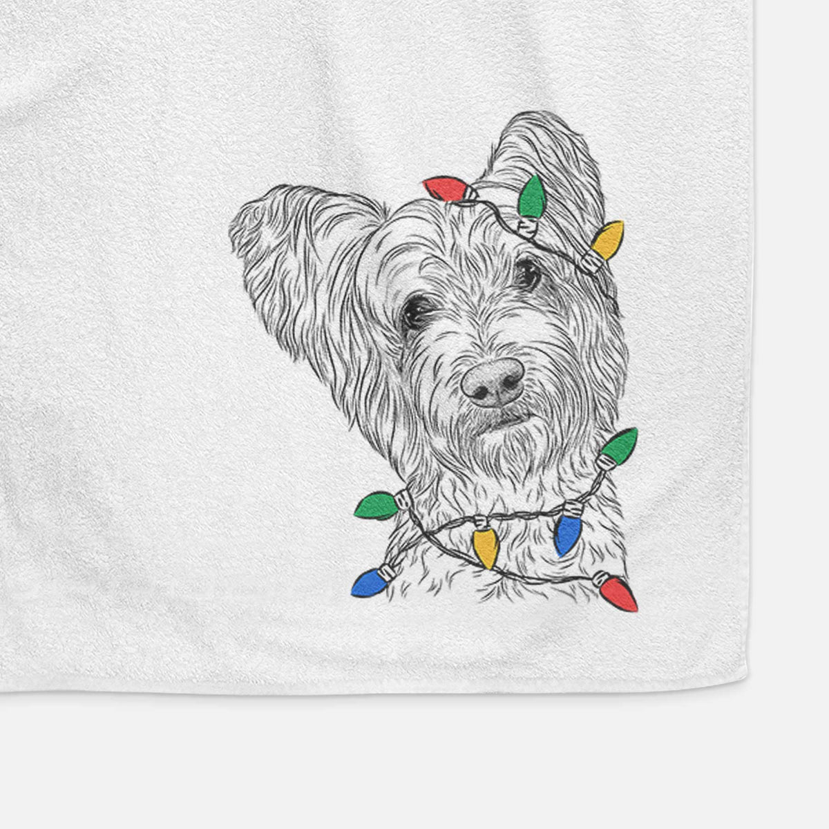 Dexter the Terrier Mix Decorative Hand Towel