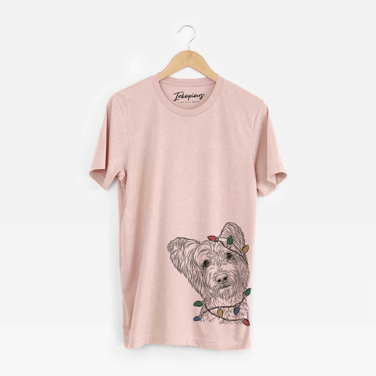 Christmas Lights Dexter the Terrier Mix - Unisex Crewneck