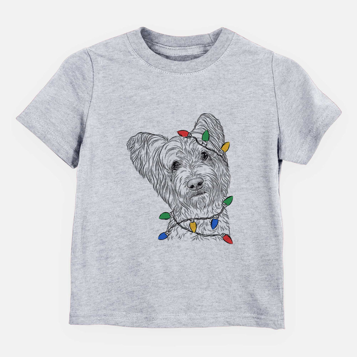 Christmas Lights Dexter the Terrier Mix - Kids/Youth/Toddler Shirt