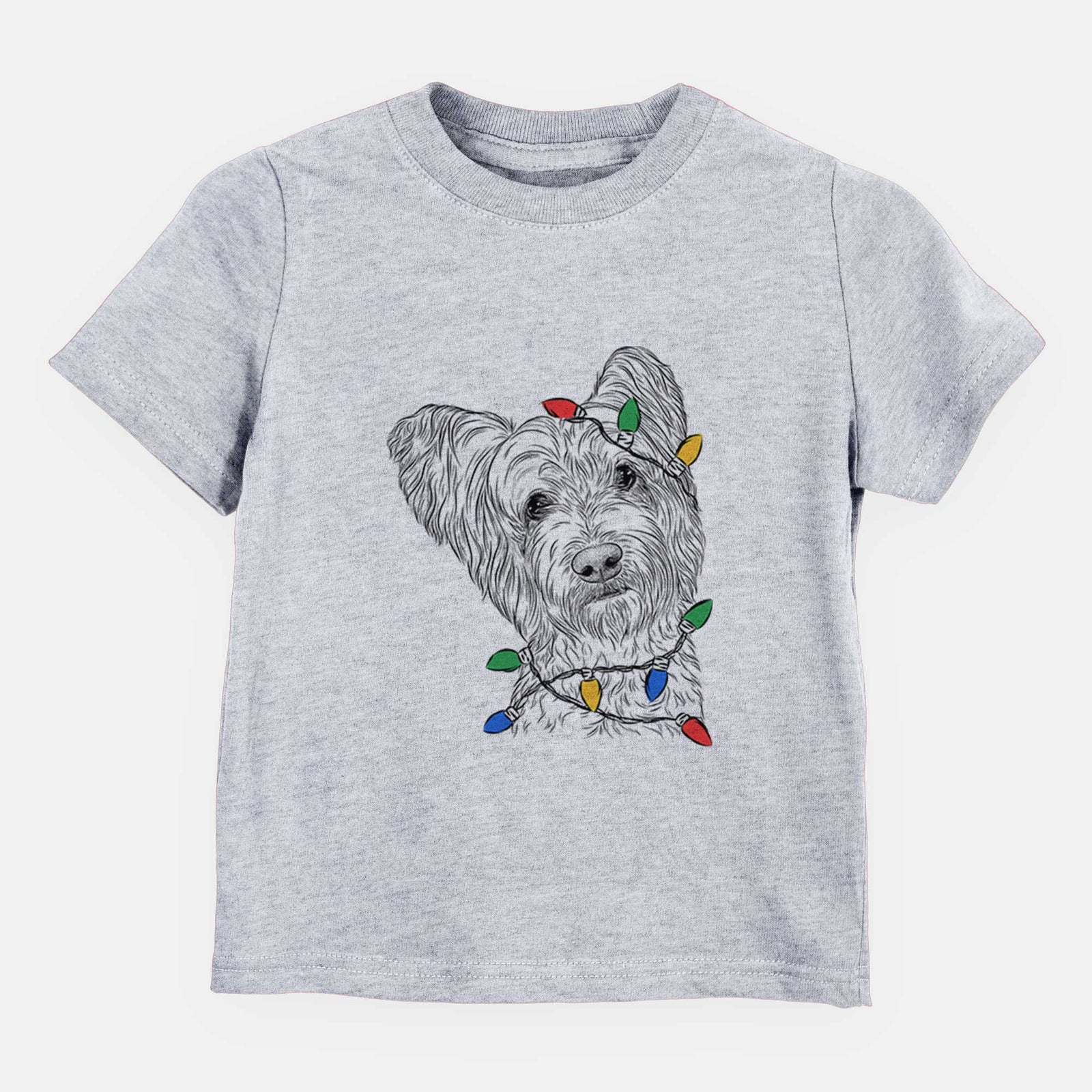 Christmas Lights Dexter the Terrier Mix - Kids/Youth/Toddler Shirt