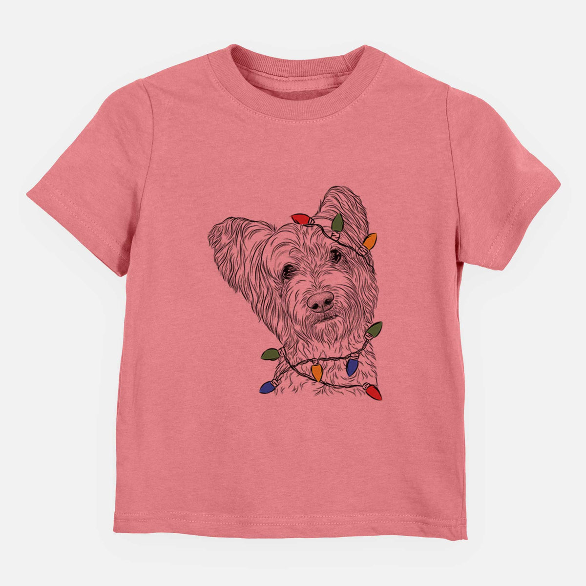 Christmas Lights Dexter the Terrier Mix - Kids/Youth/Toddler Shirt
