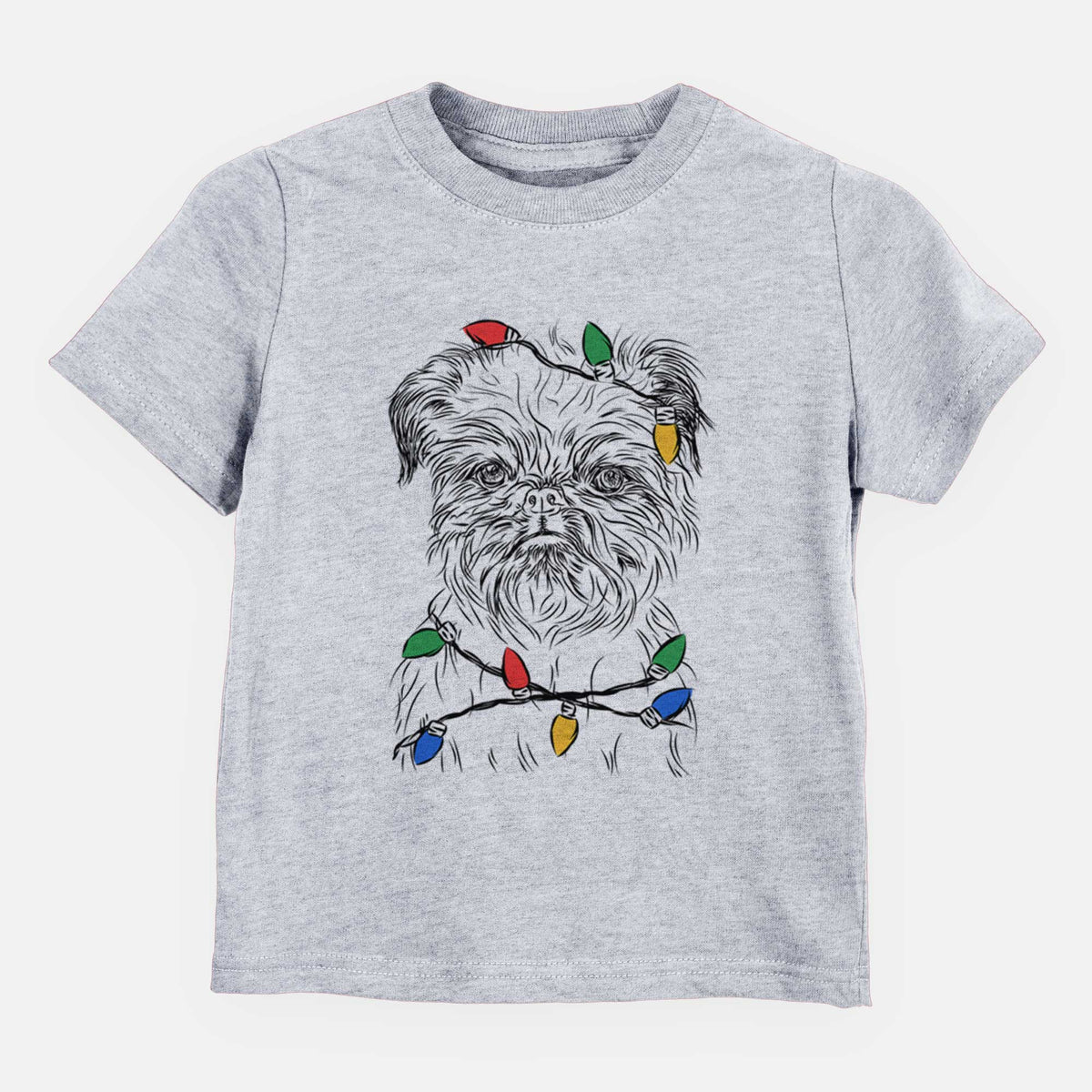 Christmas Lights Digby the Brussels Griffon - Kids/Youth/Toddler Shirt