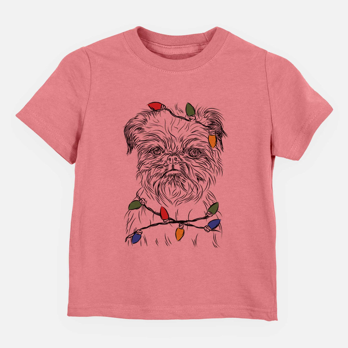 Christmas Lights Digby the Brussels Griffon - Kids/Youth/Toddler Shirt