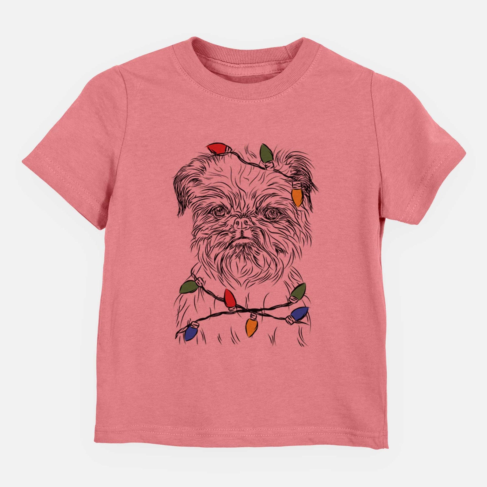 Christmas Lights Digby the Brussels Griffon - Kids/Youth/Toddler Shirt