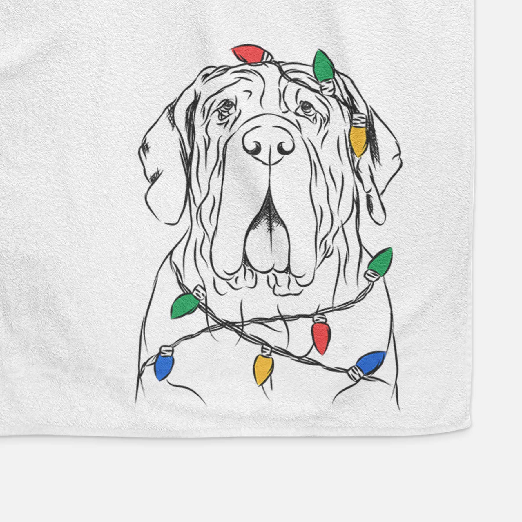 Dinah the Neapolitan Mastiff Decorative Hand Towel