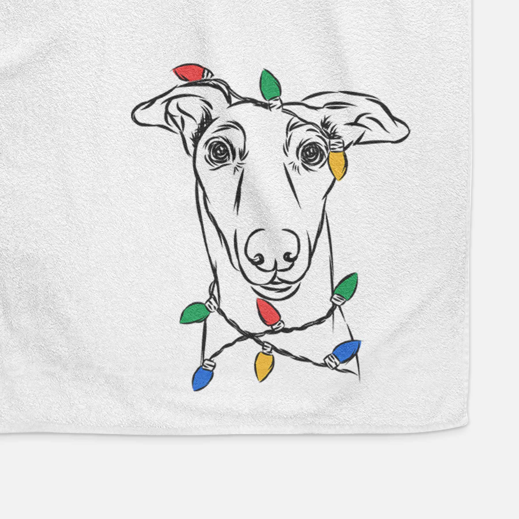 Diva the Greyhound Decorative Hand Towel