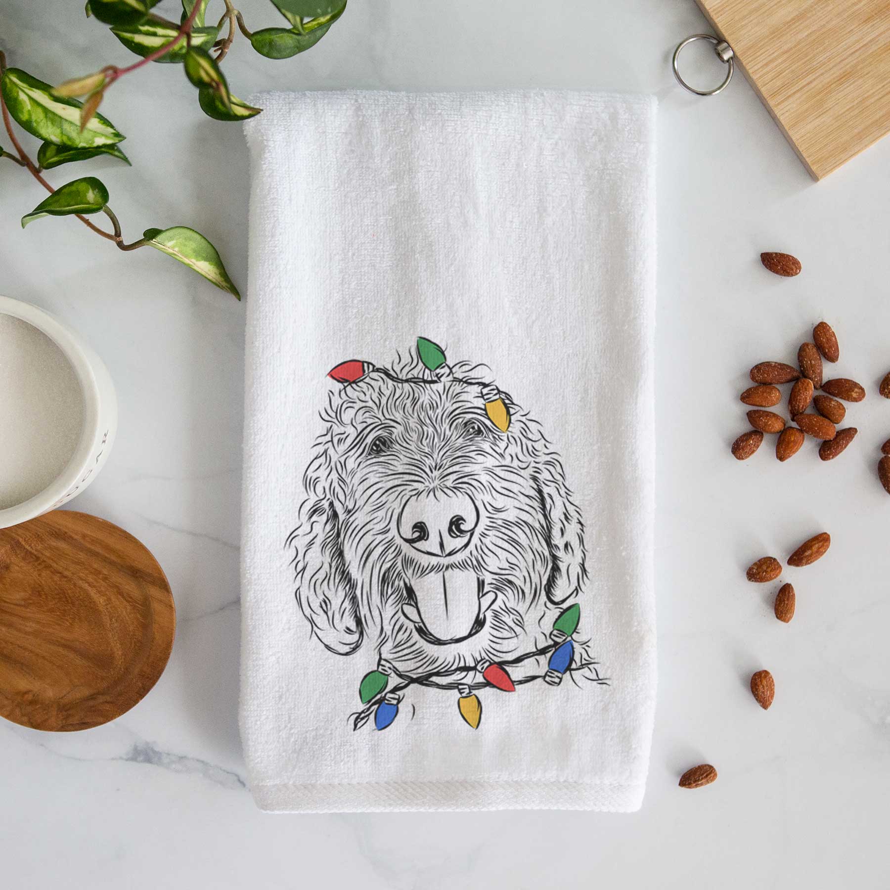 Dixie the Doodle Decorative Hand Towel