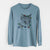 Christmas Lights Dora the Tabby Cat - Heavyweight 100% Cotton Long Sleeve