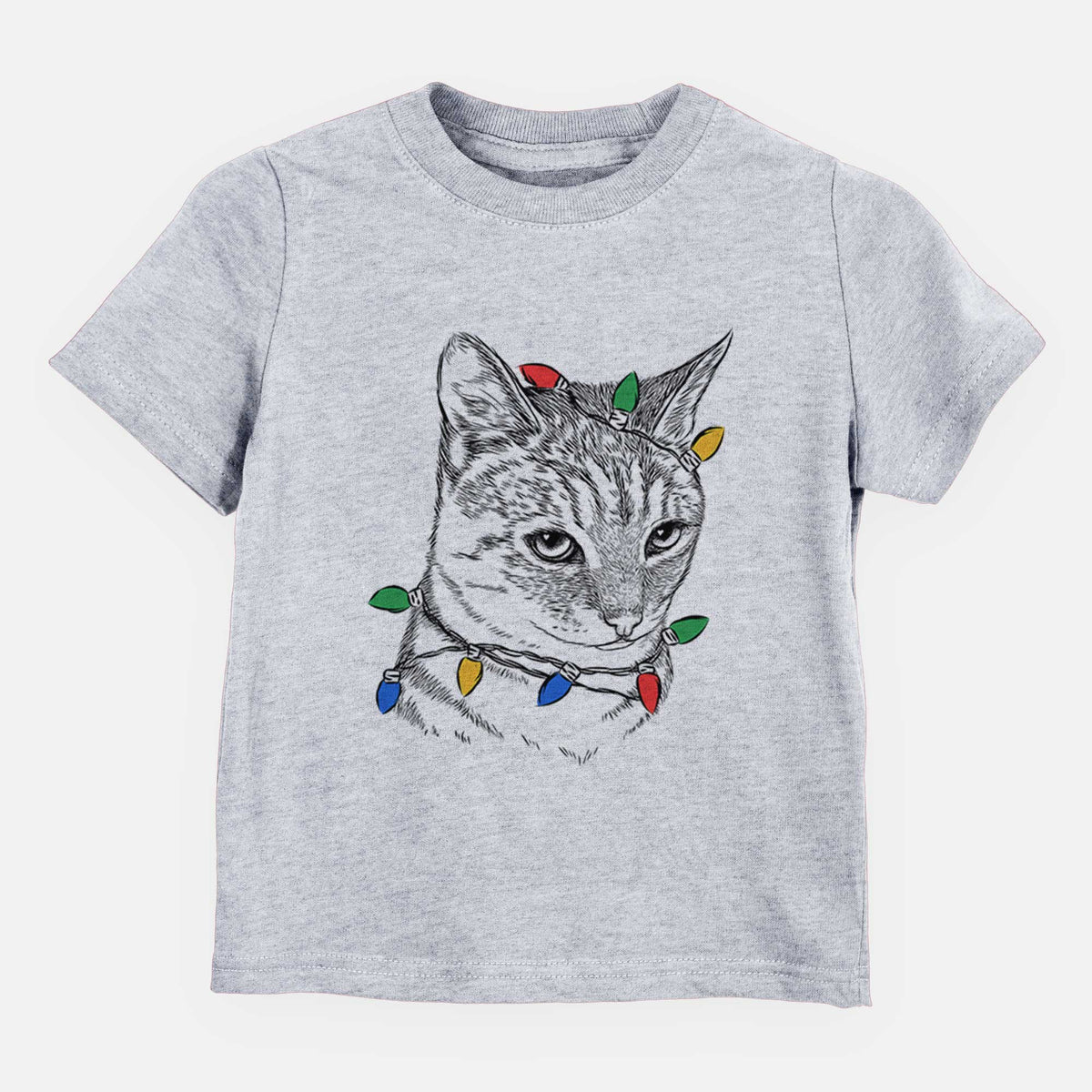 Christmas Lights Dora the Tabby Cat - Kids/Youth/Toddler Shirt