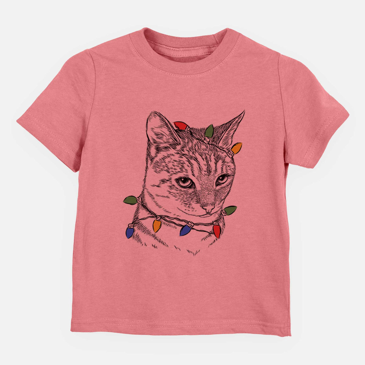 Christmas Lights Dora the Tabby Cat - Kids/Youth/Toddler Shirt
