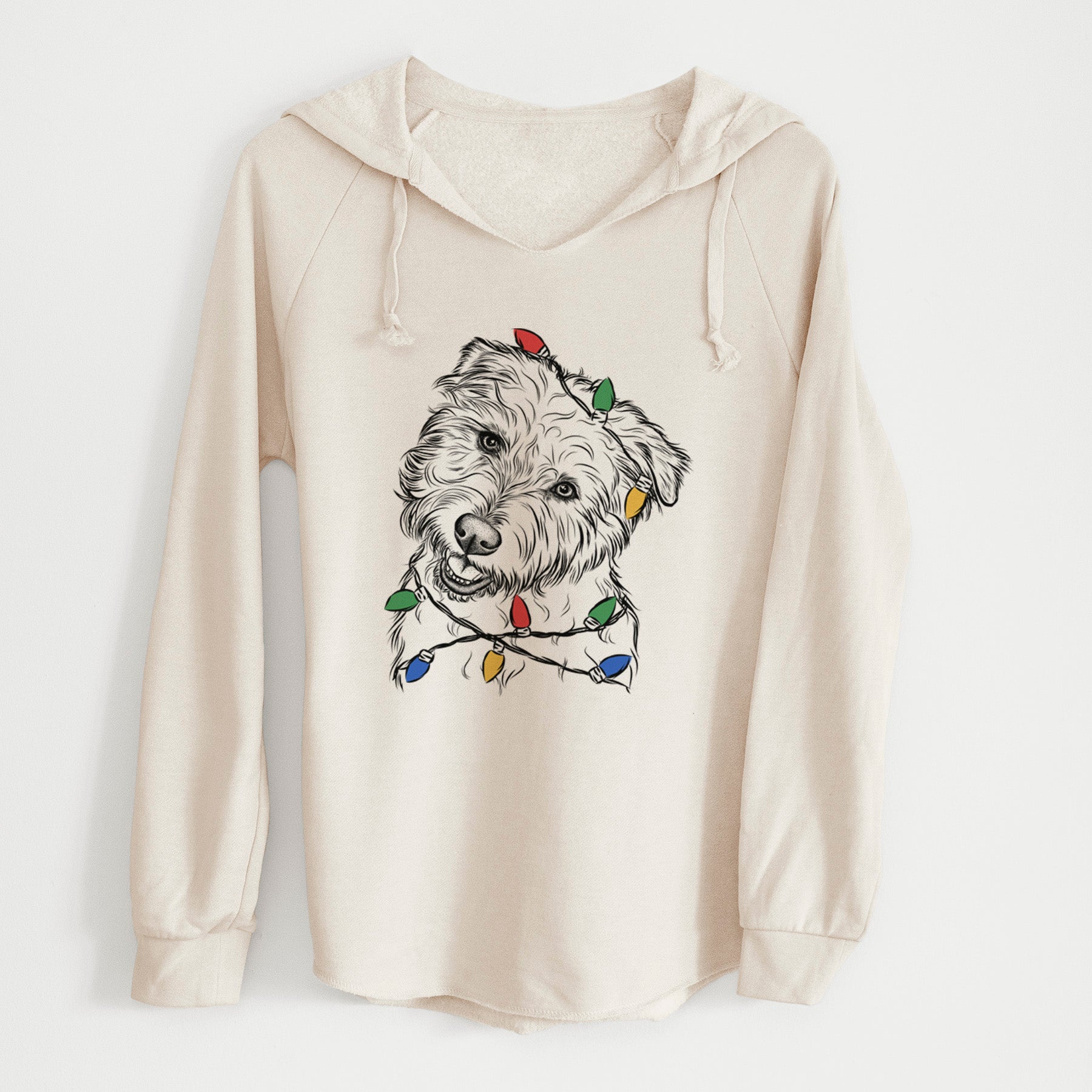 Christmas Lights Duffy the Glen of Imaal Terrier - Cali Wave Hooded Sweatshirt