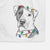 Duke the American Staffordshire Terrier Mix Decorative Hand Towel