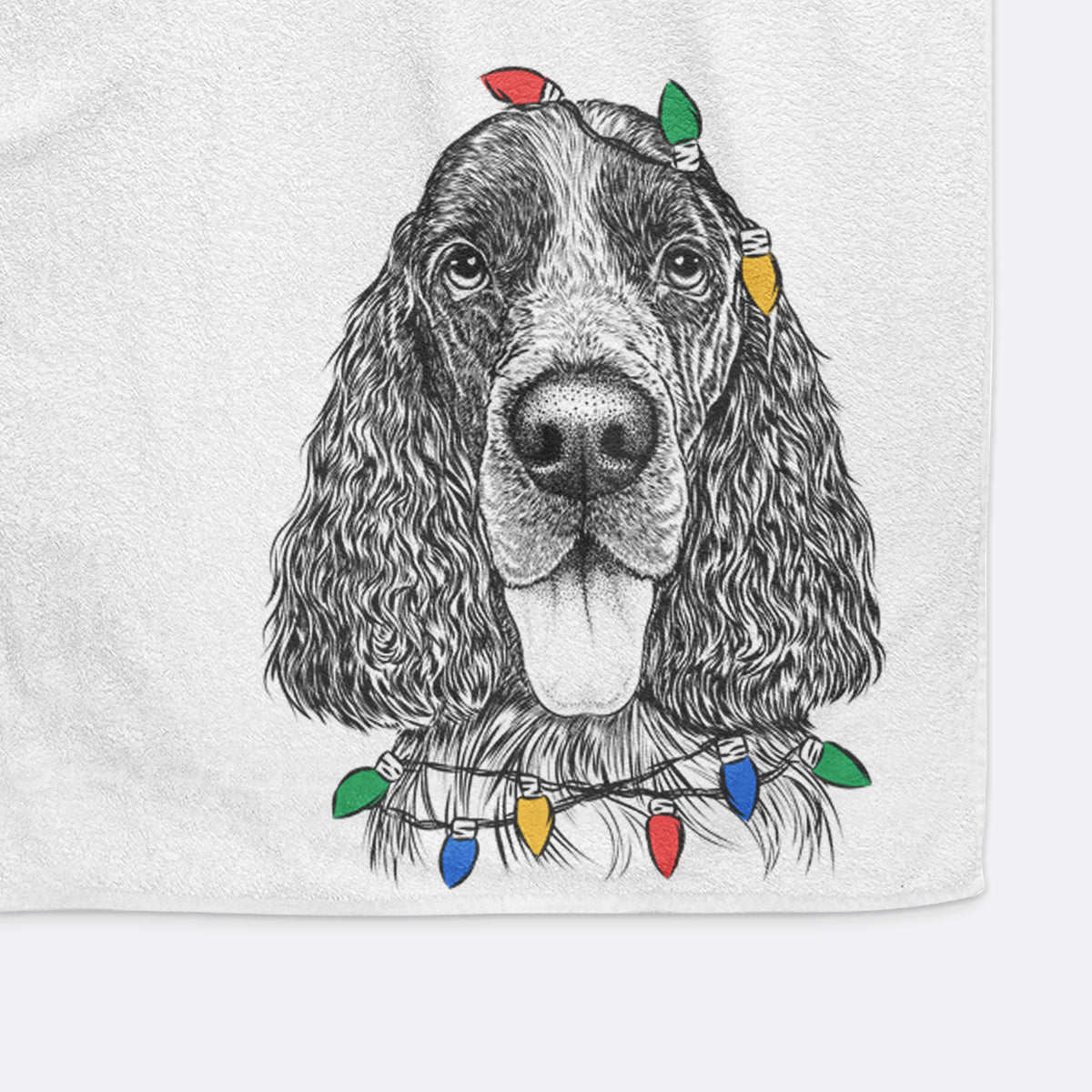 Duke the English Springer Spaniel Decorative Hand Towel