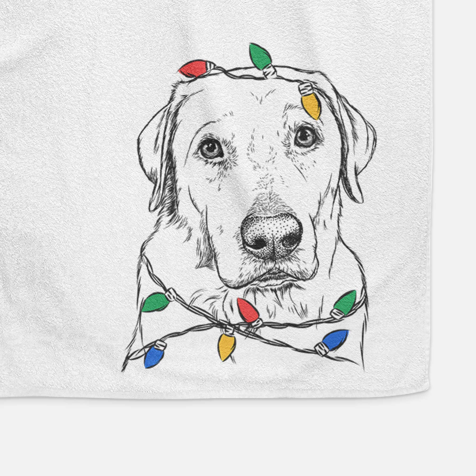 Duke the Yellow Lab Decorative Hand Towel