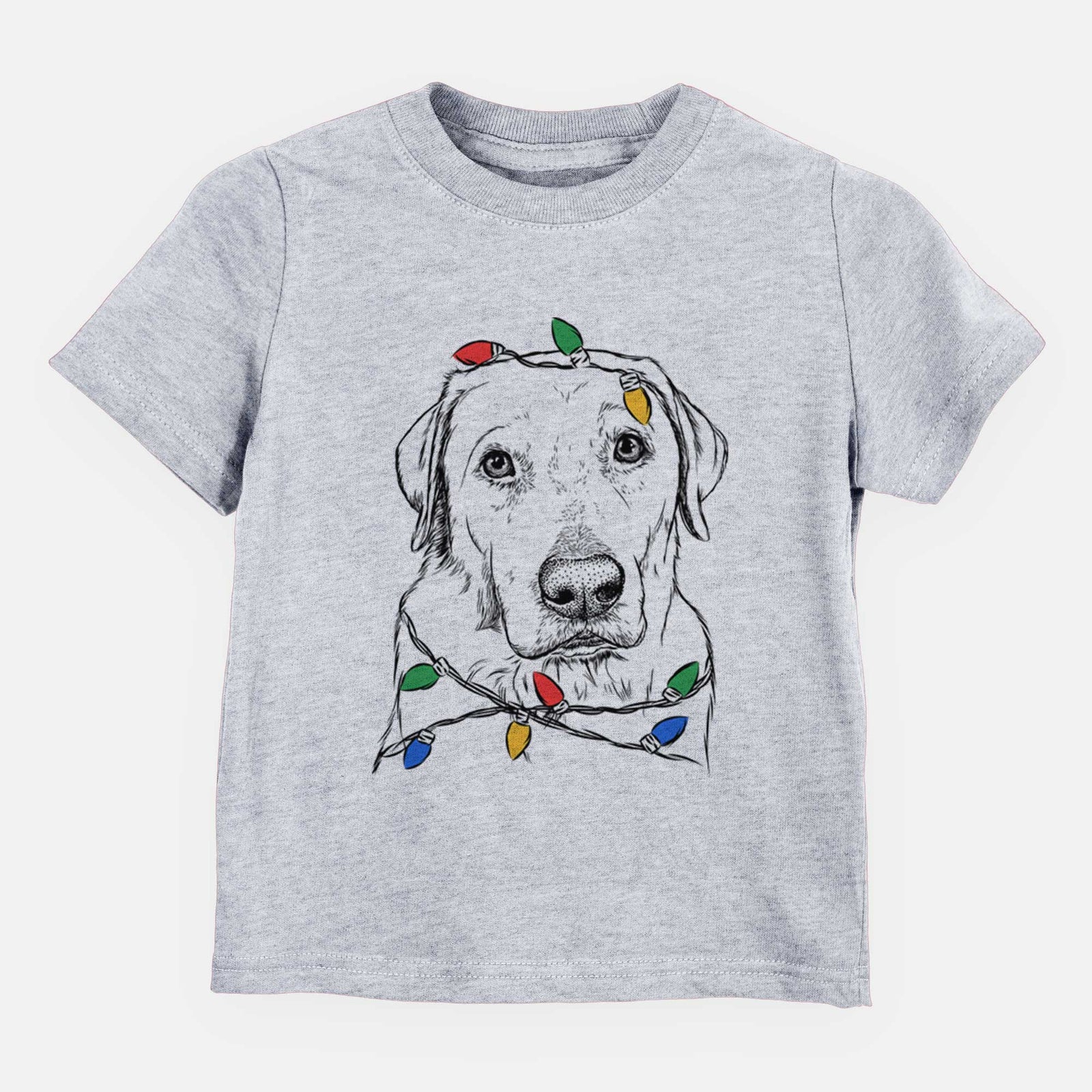 Christmas Lights Duke the Yellow Lab - Kids/Youth/Toddler Shirt