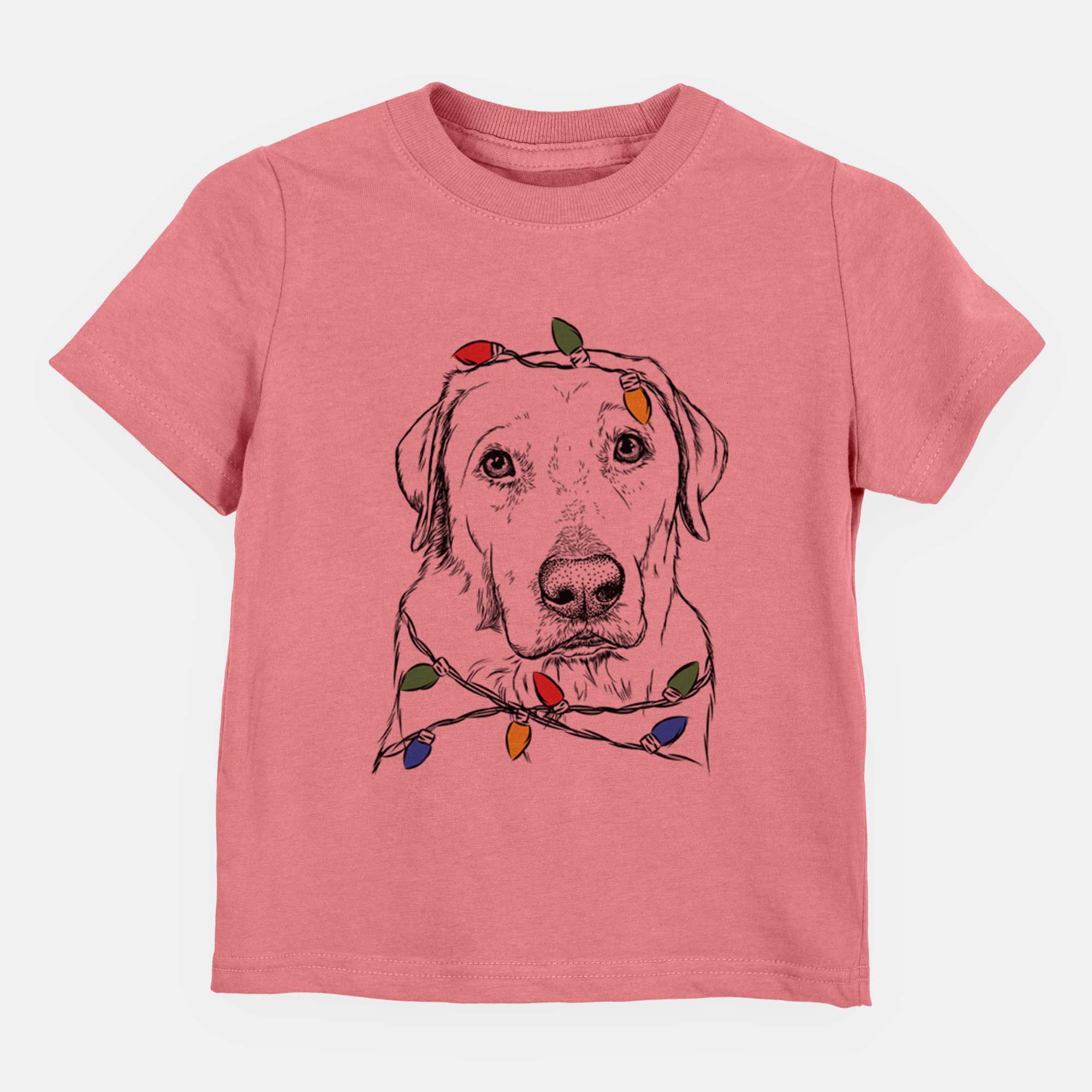 Christmas Lights Duke the Yellow Lab - Kids/Youth/Toddler Shirt