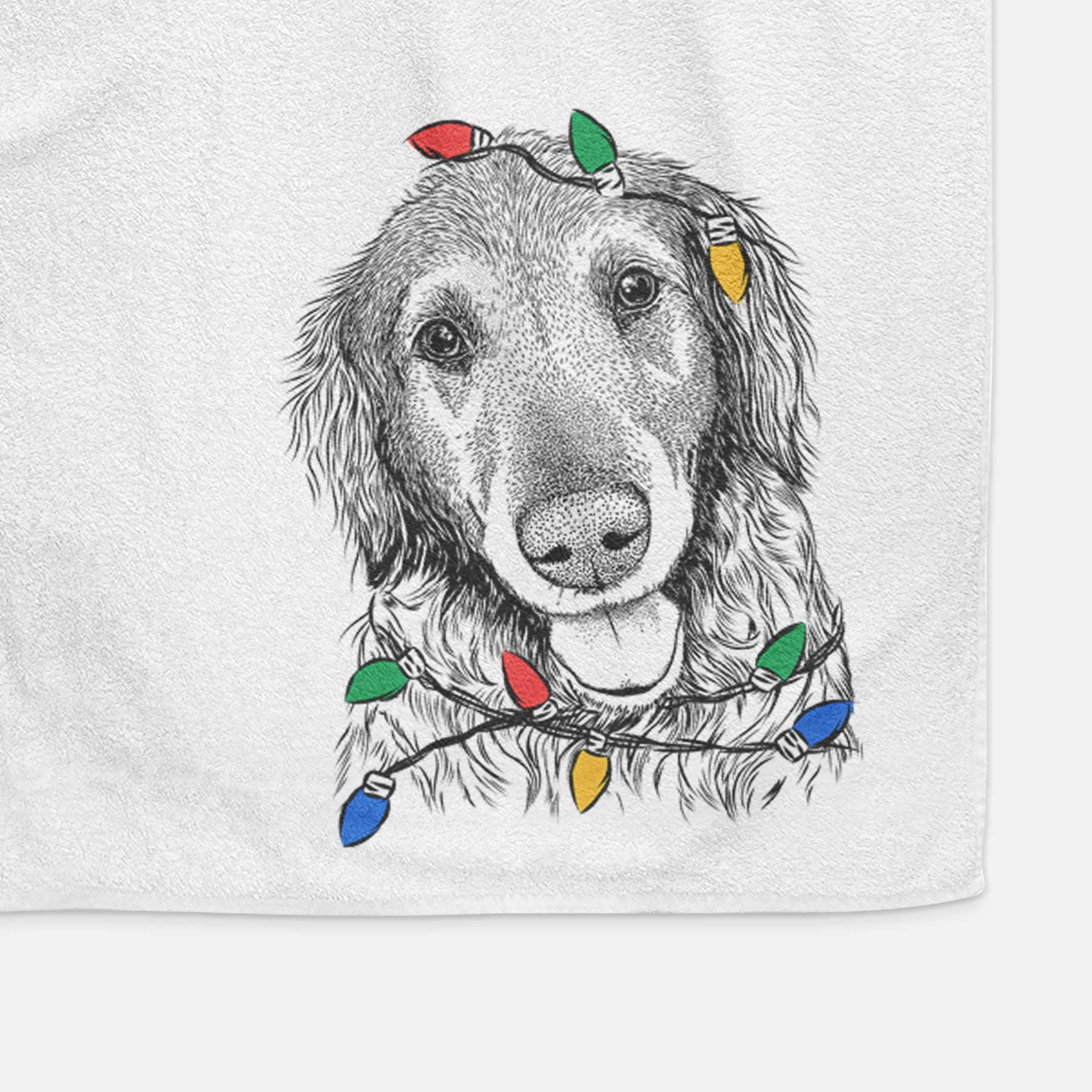 Duncan the Golden Retriever Decorative Hand Towel