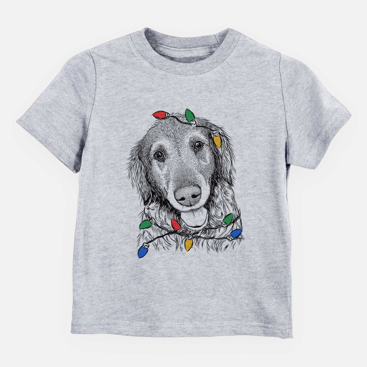 Christmas Lights Duncan the Golden Retriever - Kids/Youth/Toddler Shirt