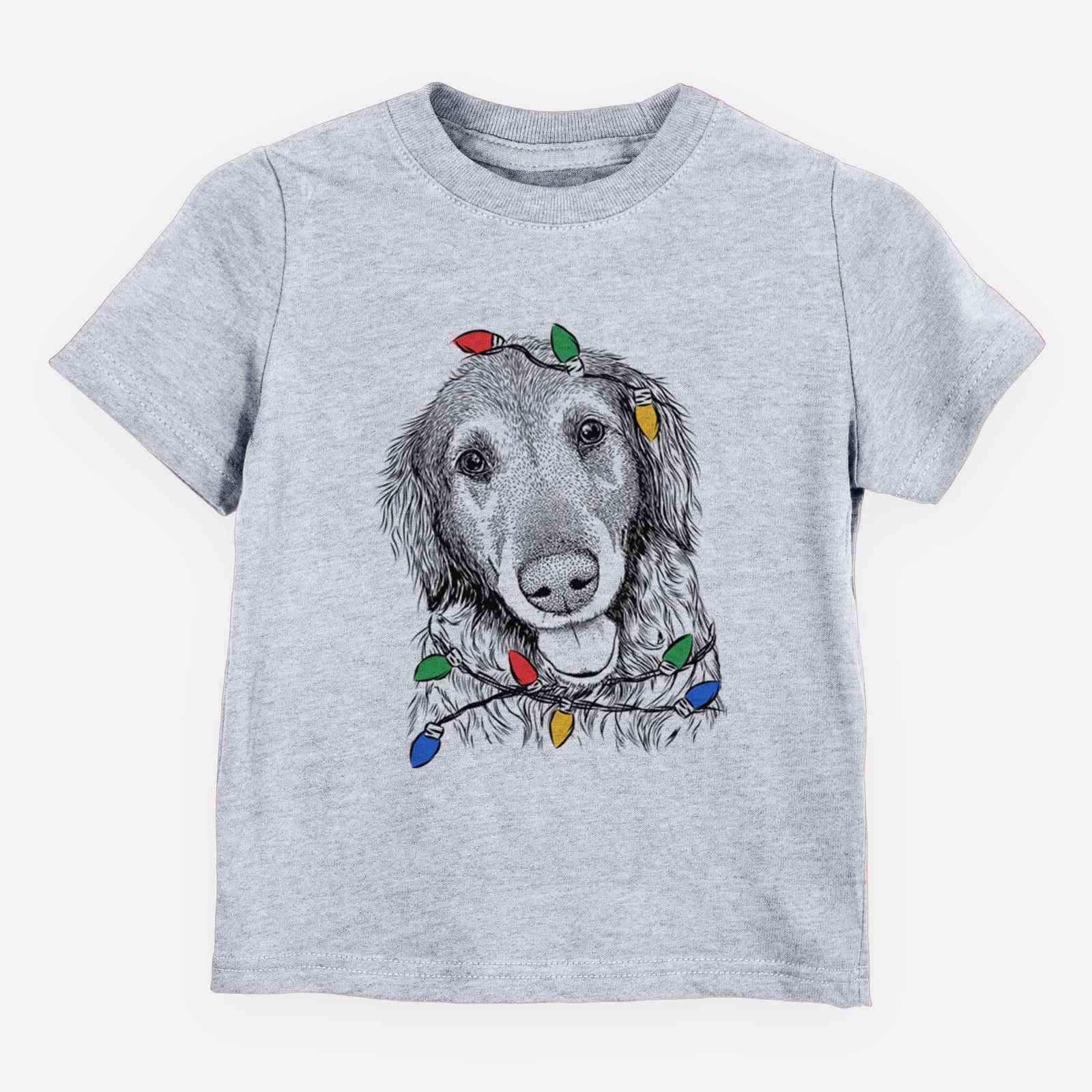 Christmas Lights Duncan the Golden Retriever - Kids/Youth/Toddler Shirt