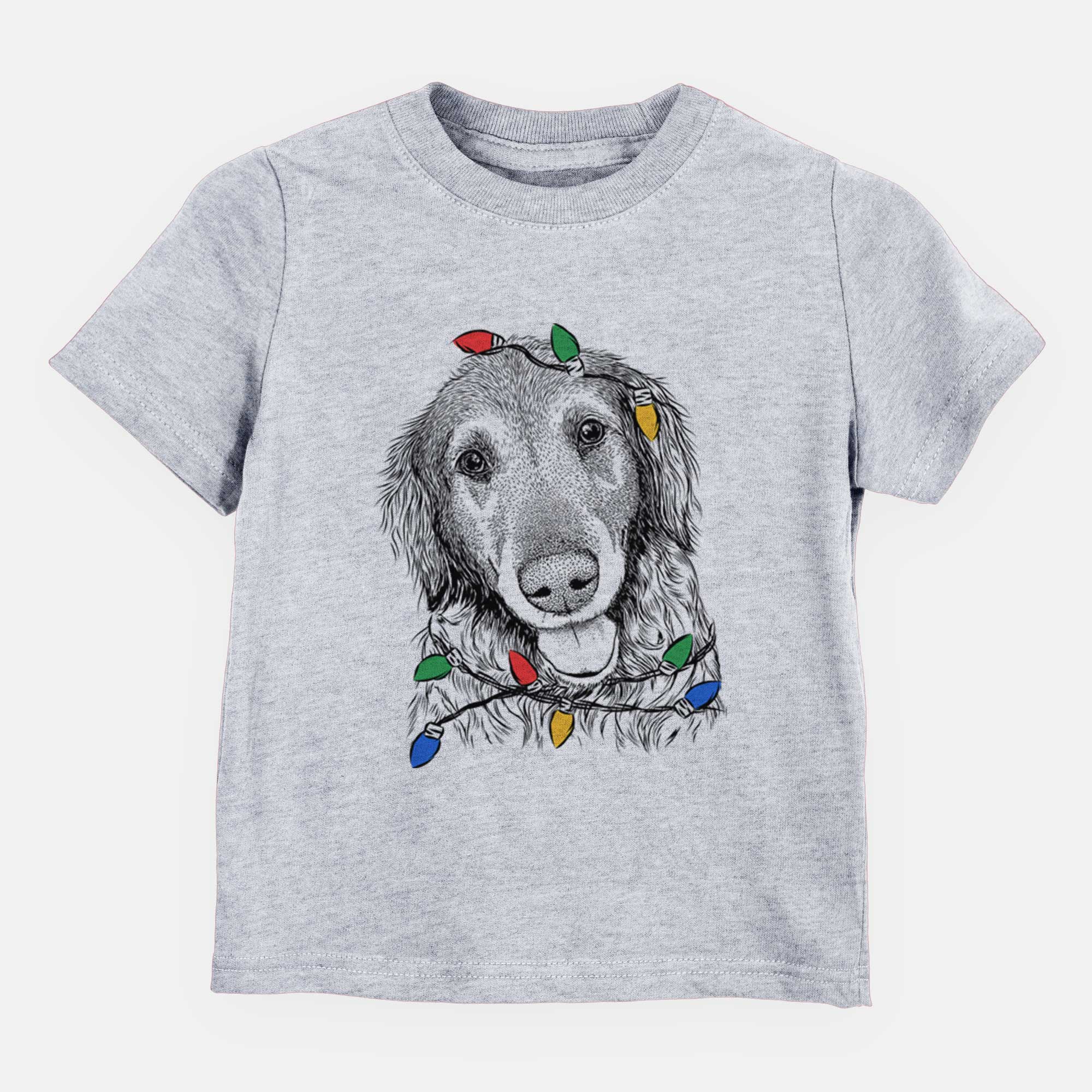 Christmas Lights Duncan the Golden Retriever - Kids/Youth/Toddler Shirt