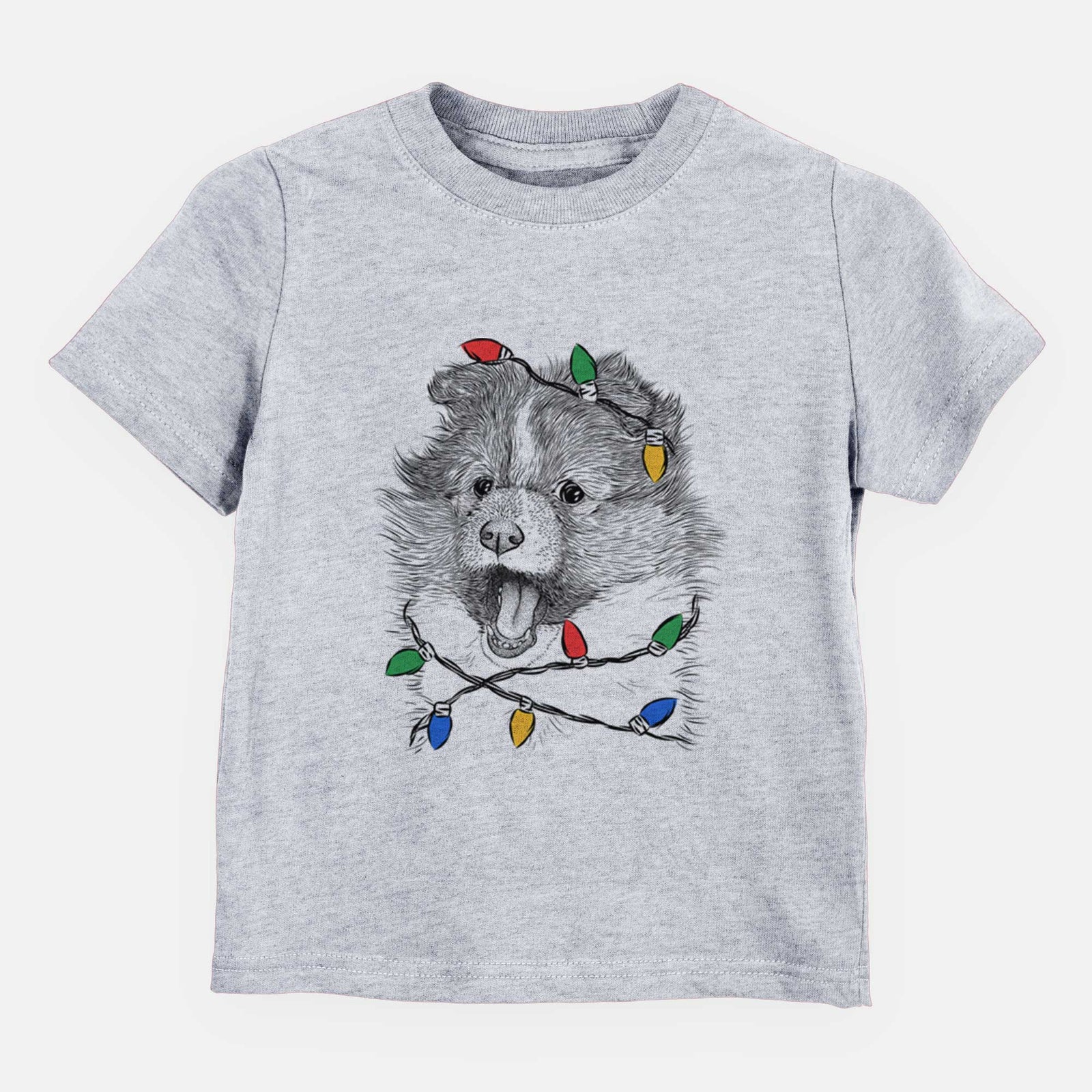 Christmas Lights Dylan the Shetland Sheepdog - Kids/Youth/Toddler Shirt