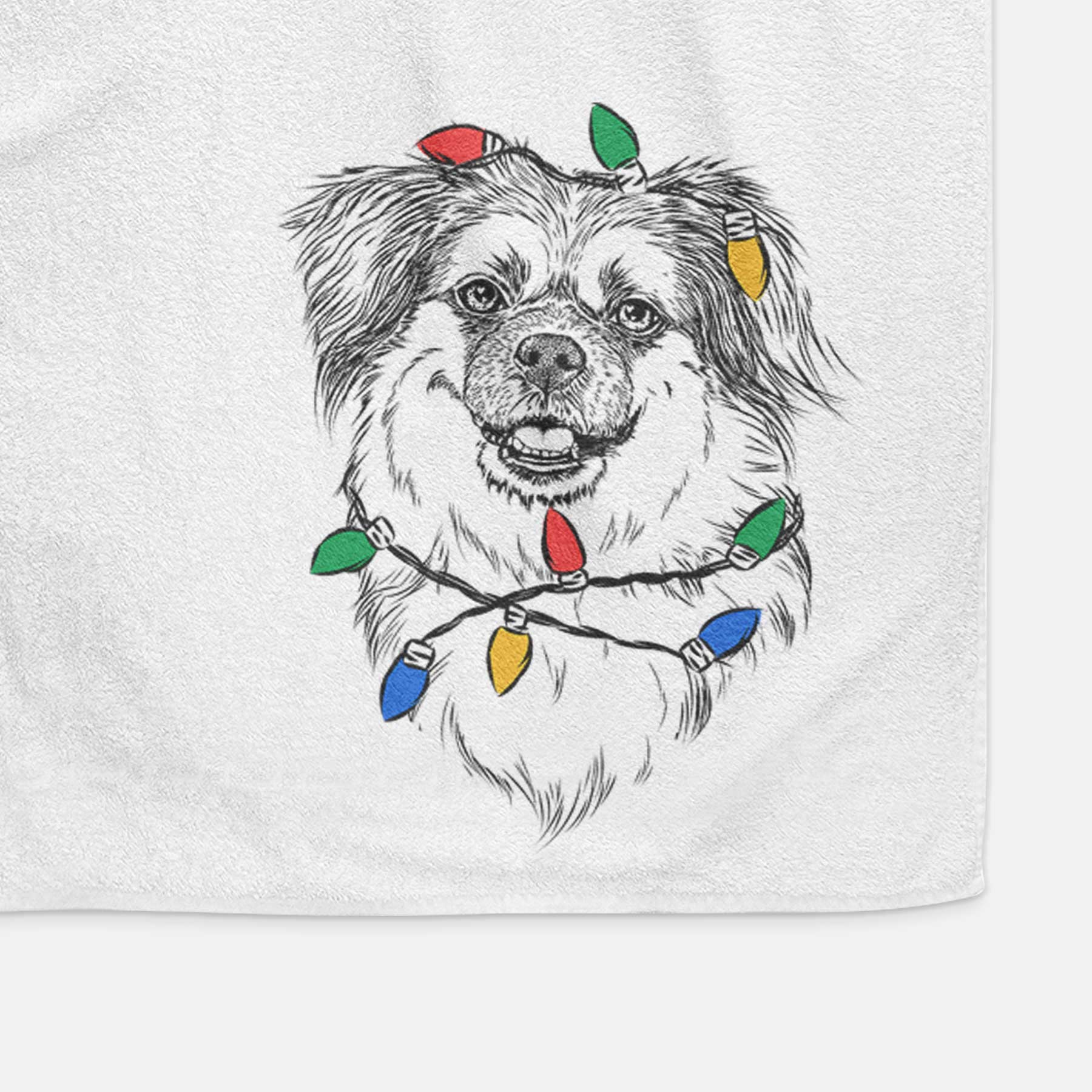 Ed the Tibetan Spaniel Decorative Hand Towel