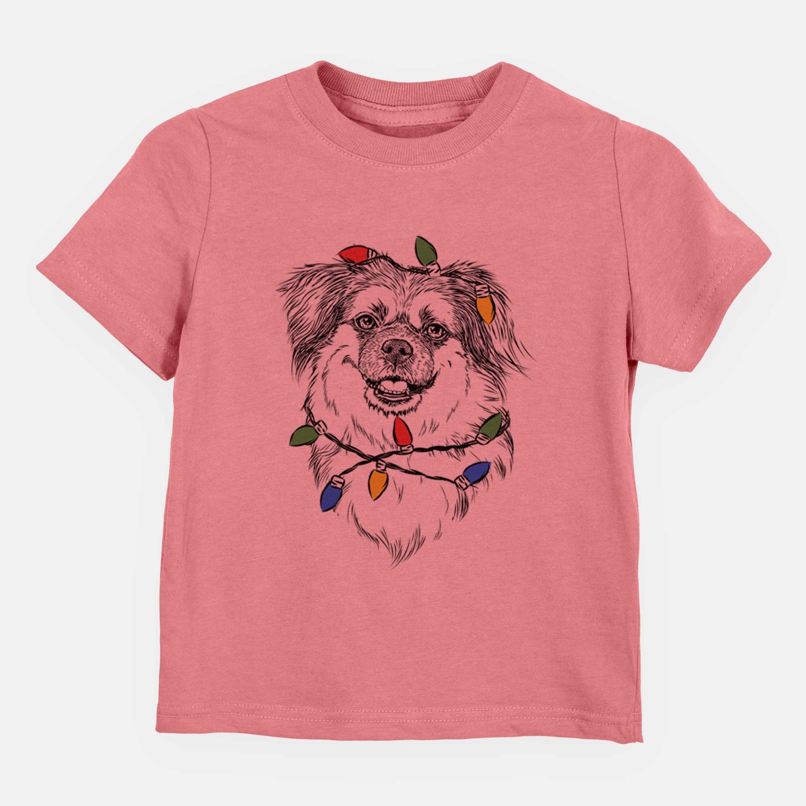 Christmas Lights Ed the Tibetan Spaniel - Kids/Youth/Toddler Shirt