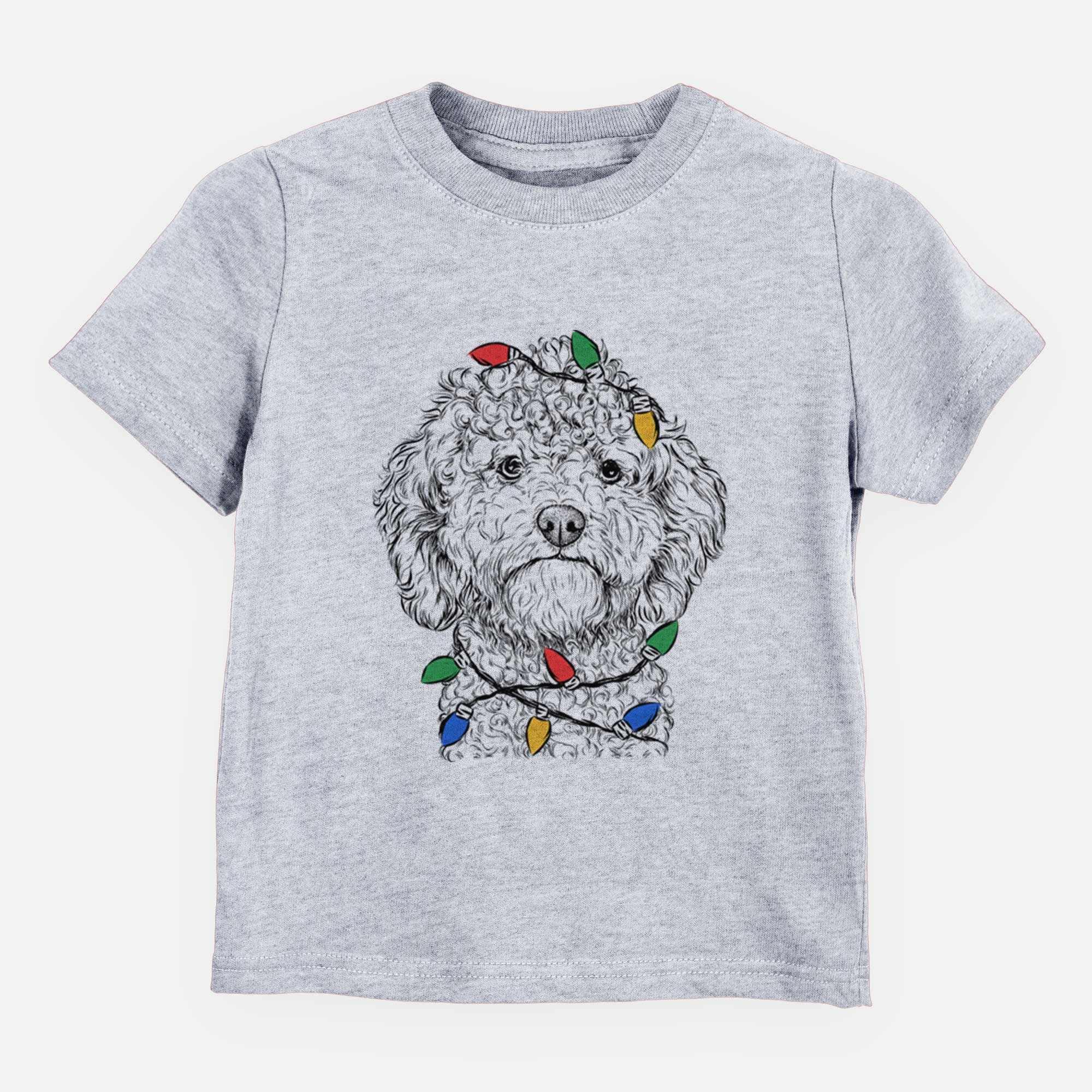 Christmas Lights Edgar the Shihpoo - Kids/Youth/Toddler Shirt