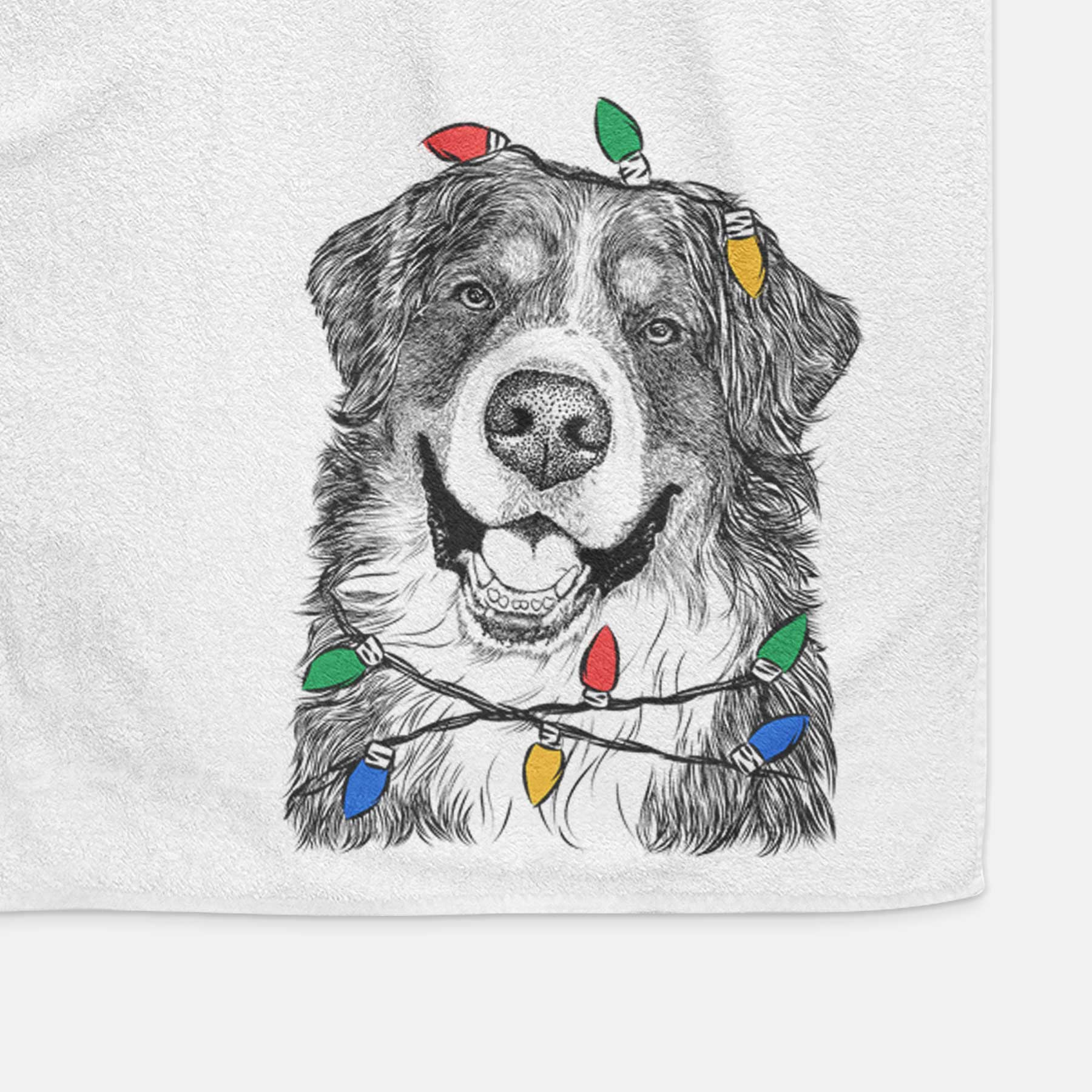 Eiger the Bernese Mountain Dog Decorative Hand Towel