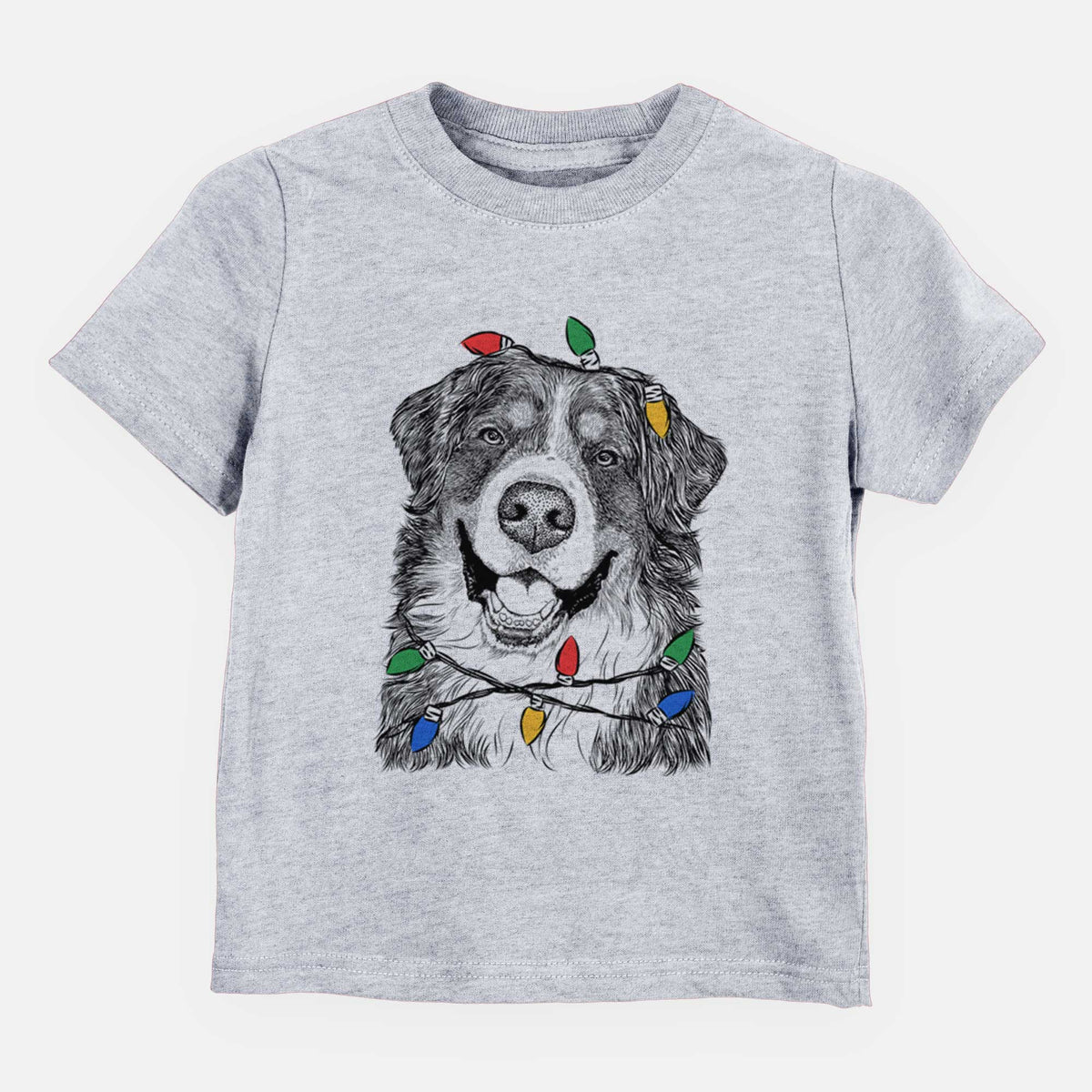 Christmas Lights Eiger the Bernese Mountain Dog - Kids/Youth/Toddler Shirt