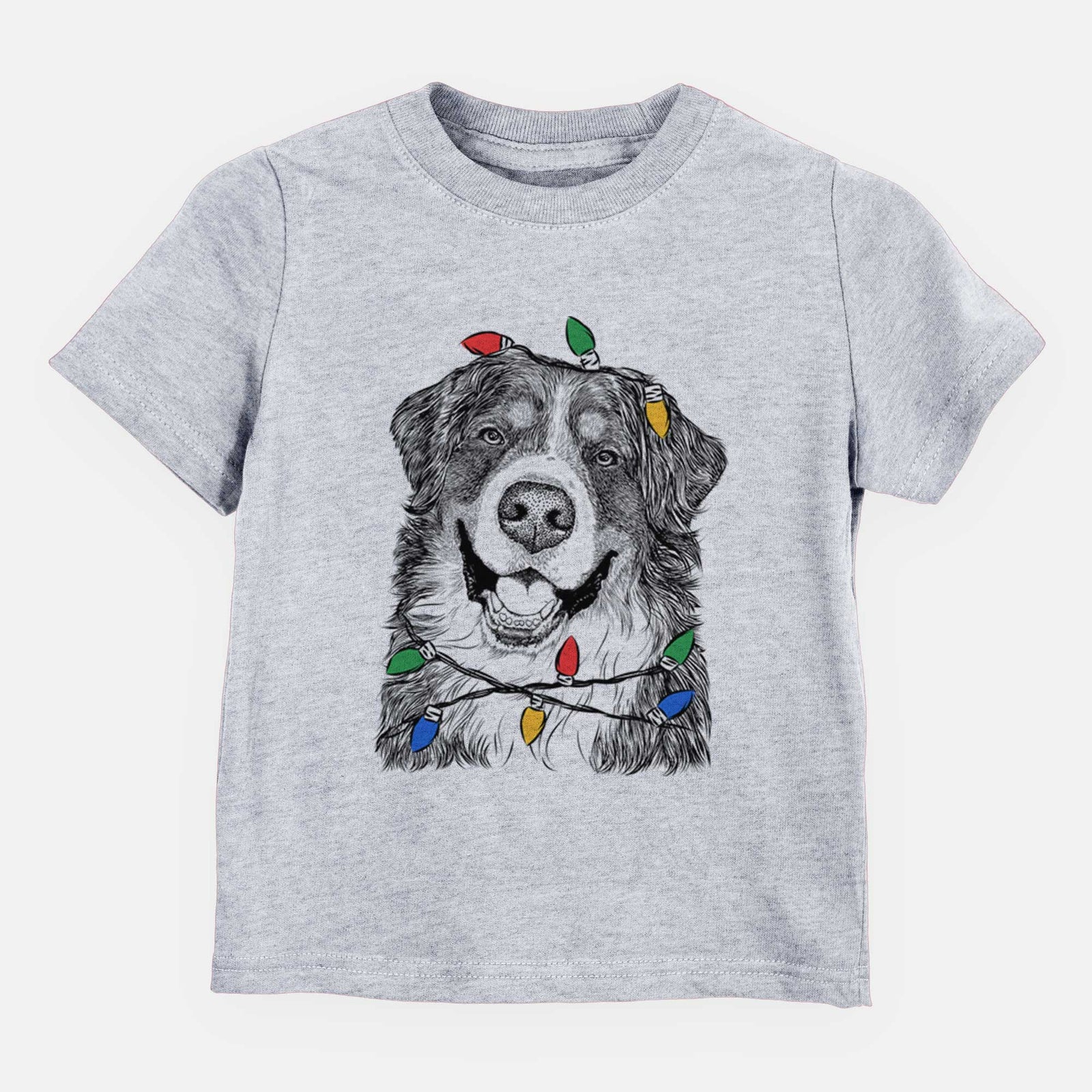 Christmas Lights Eiger the Bernese Mountain Dog - Kids/Youth/Toddler Shirt