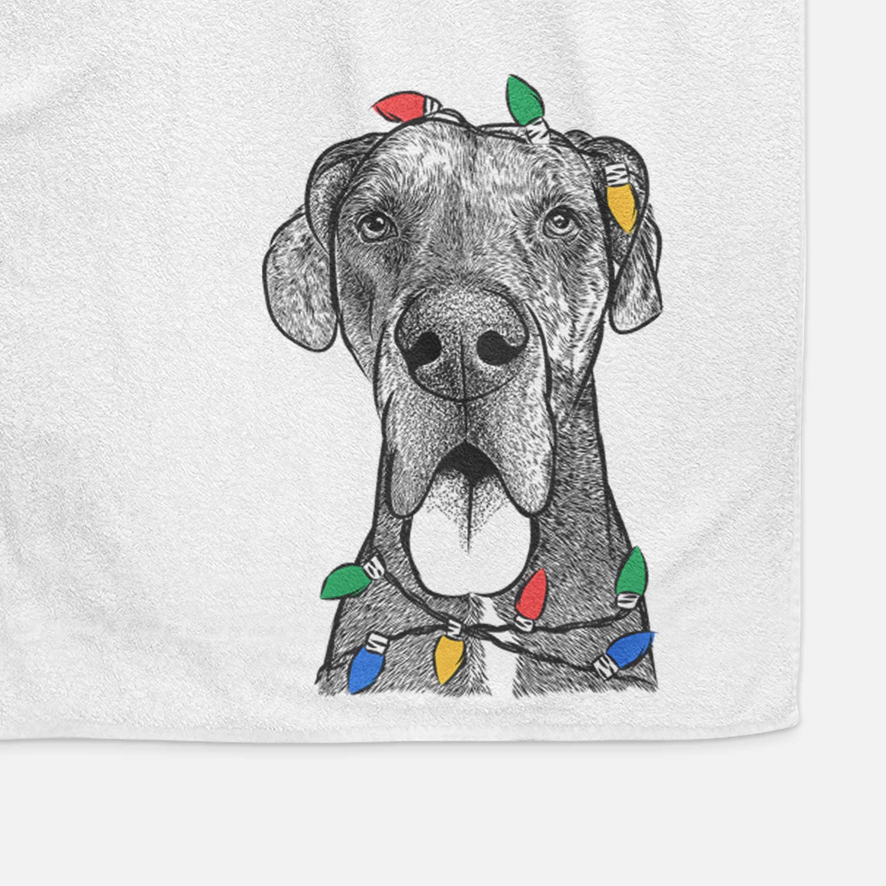 Eli the Great Dane Decorative Hand Towel