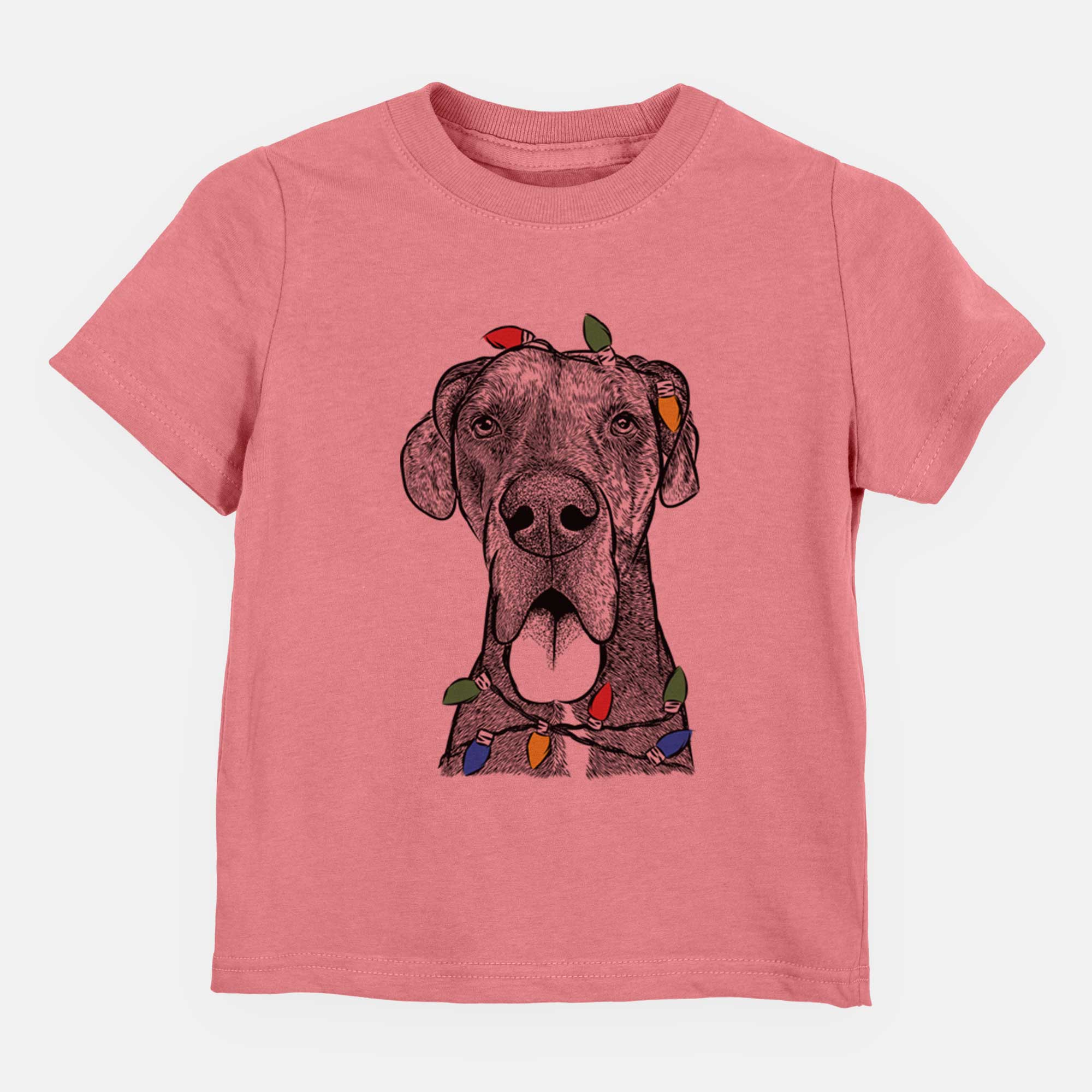 Christmas Lights Eli the Great Dane - Kids/Youth/Toddler Shirt