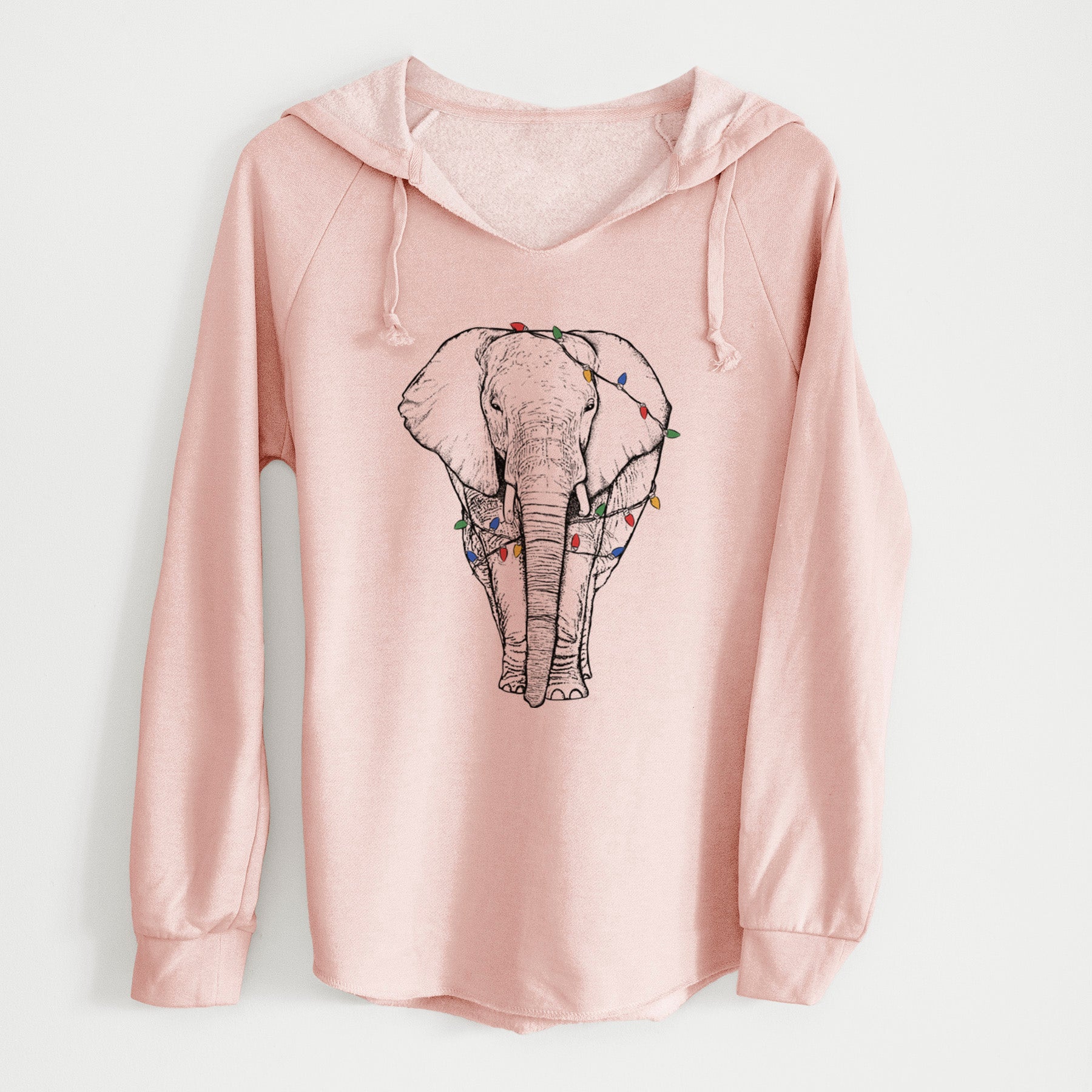 Christmas Lights Ella the Elephant - Cali Wave Hooded Sweatshirt