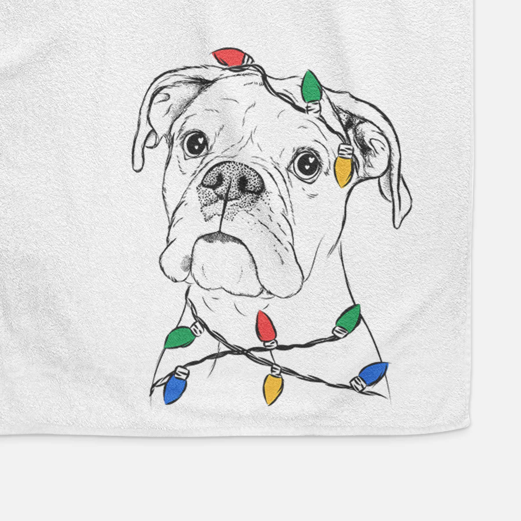 Ellie the Boxer Decorative Hand Towel