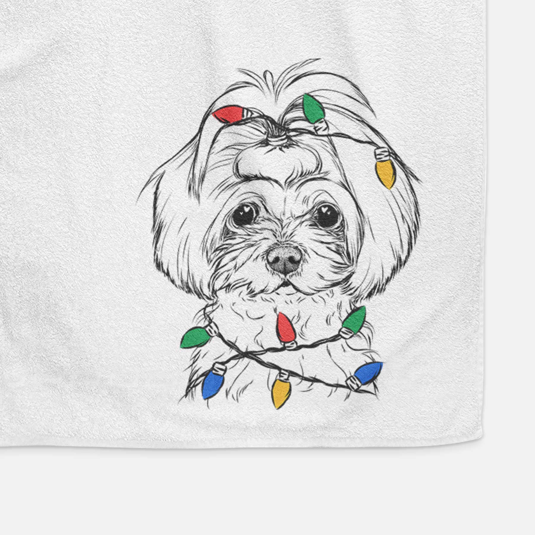 Ellie the Maltese Decorative Hand Towel