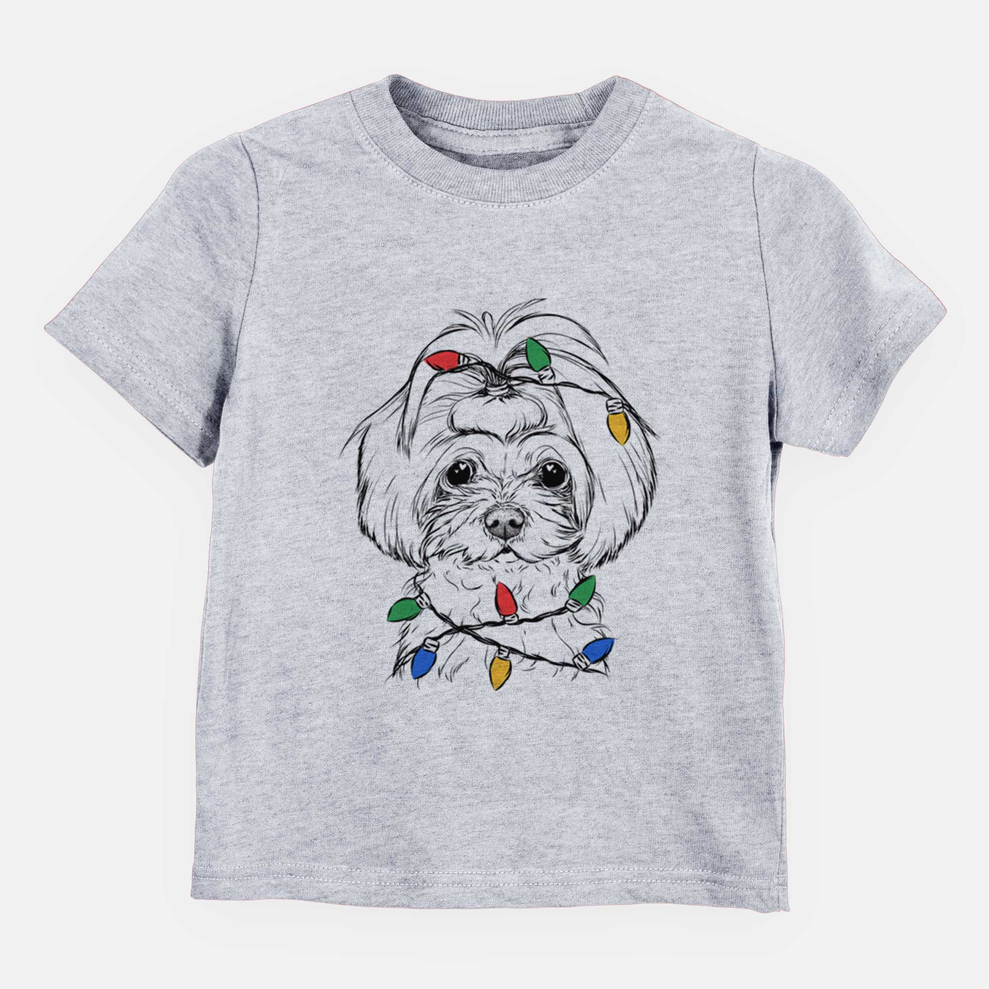 Christmas Lights Ellie the Maltese - Kids/Youth/Toddler Shirt