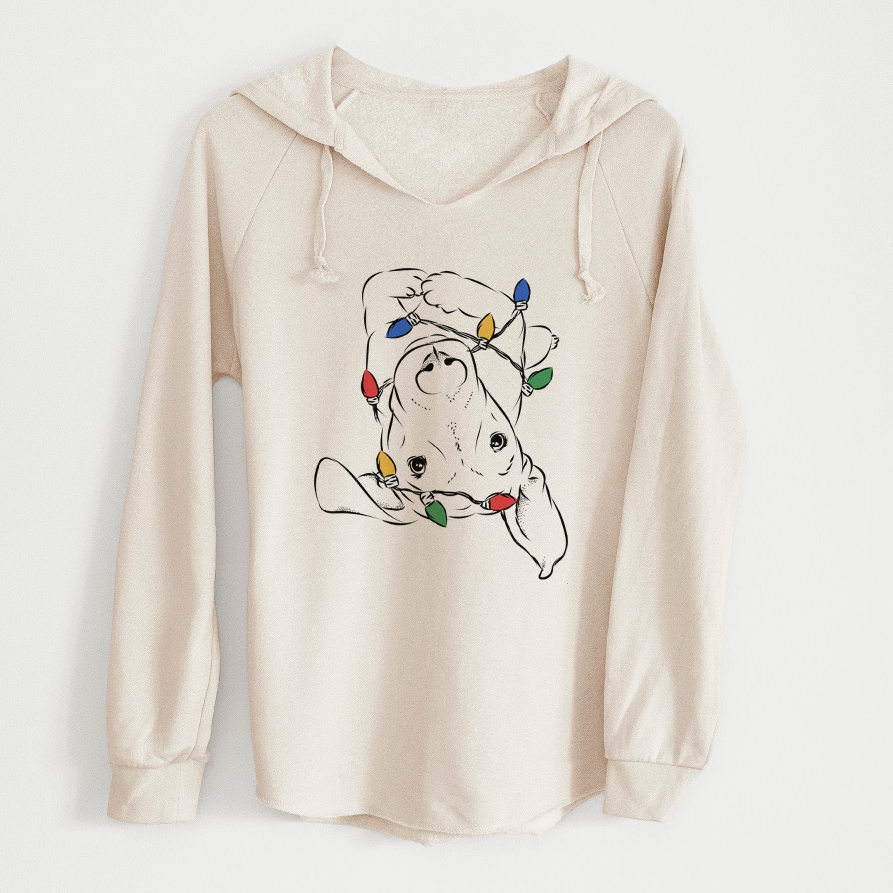 Christmas Lights Eloise the Mixed Breed - Cali Wave Hooded Sweatshirt