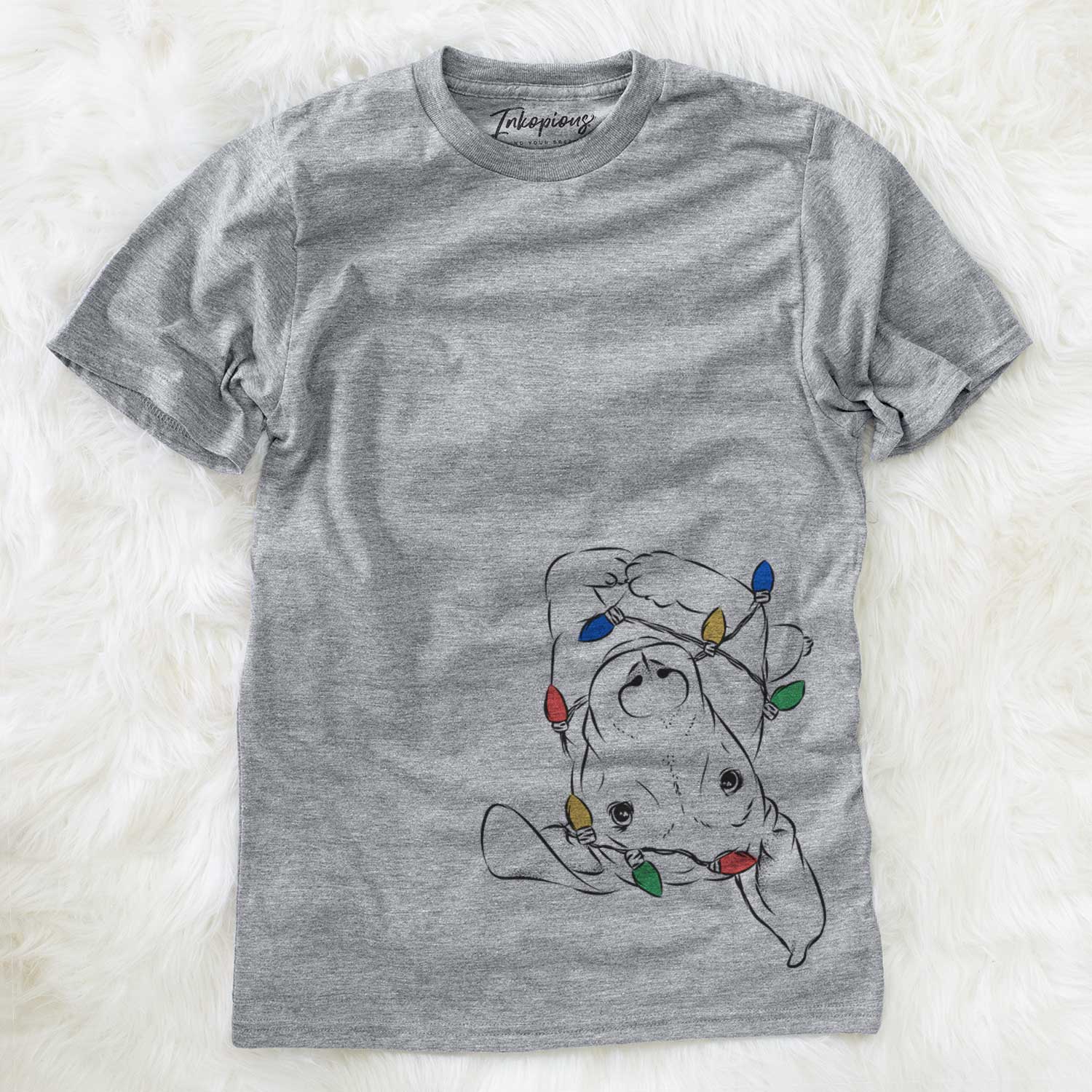 Christmas Lights Eloise the Mixed Breed - Unisex Crewneck