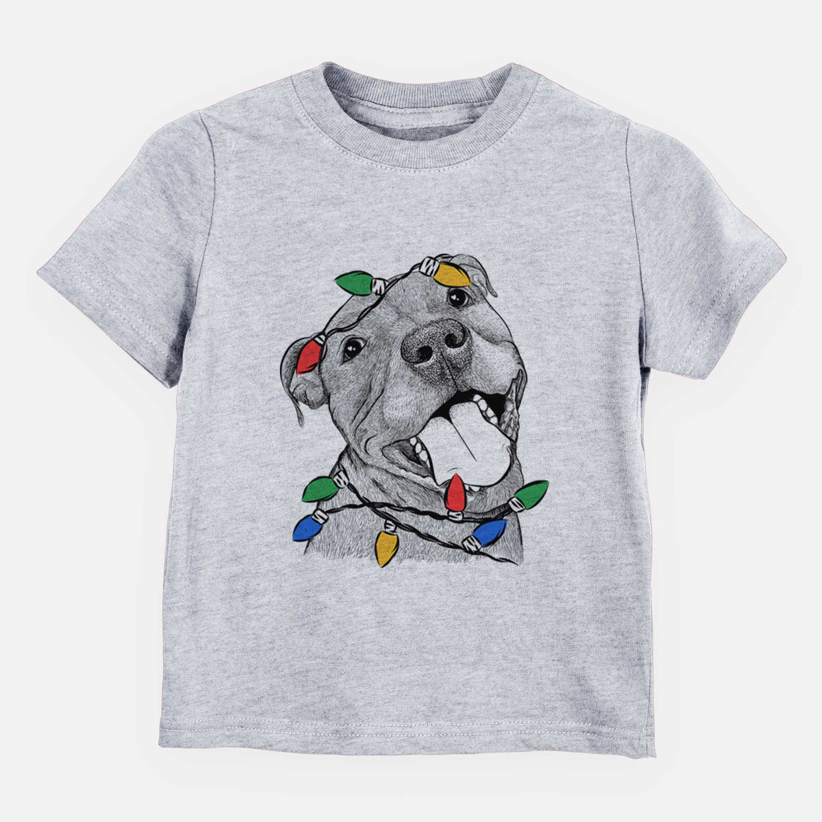 Christmas Lights Eloise the Pitbull Mix - Kids/Youth/Toddler Shirt