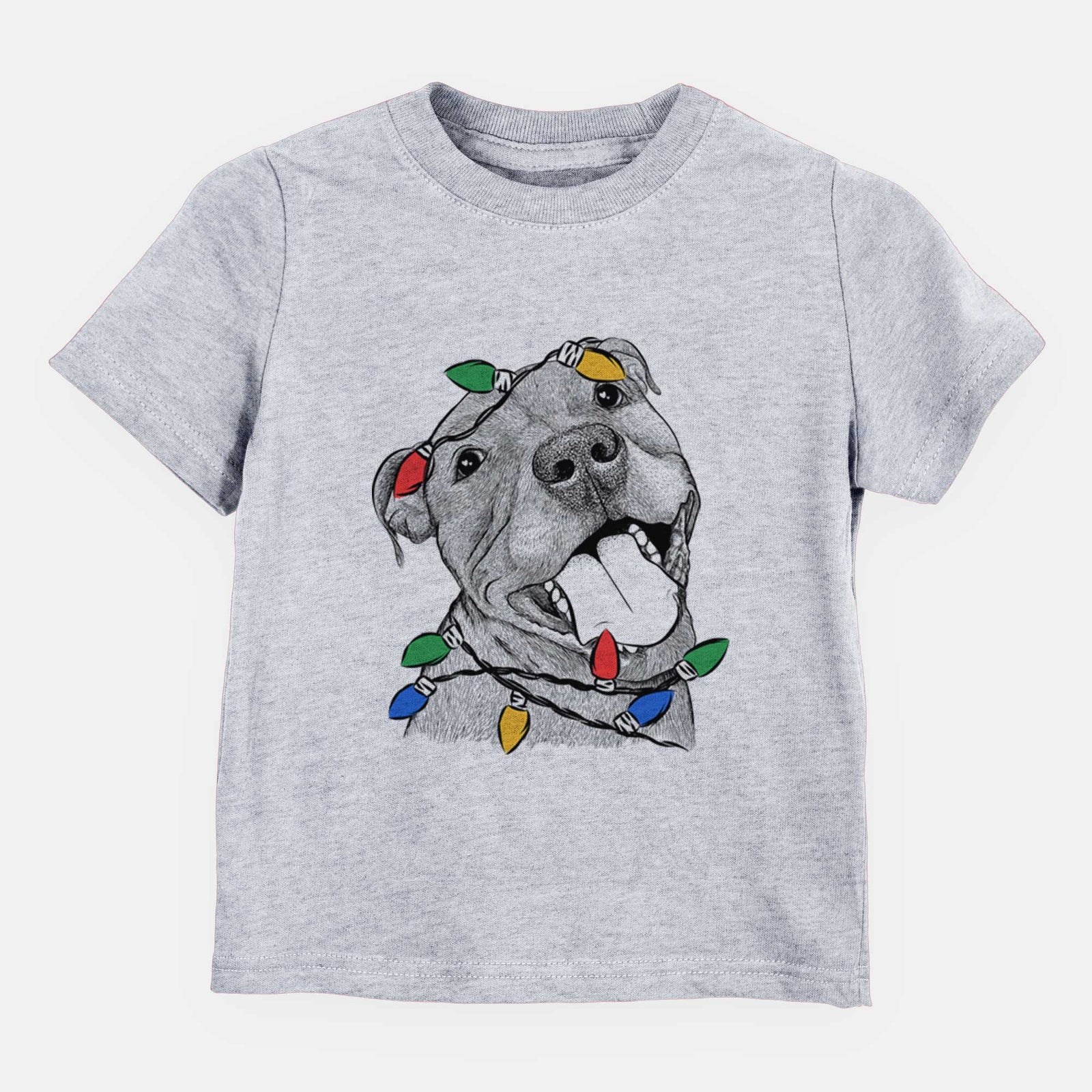Christmas Lights Eloise the Pitbull Mix - Kids/Youth/Toddler Shirt