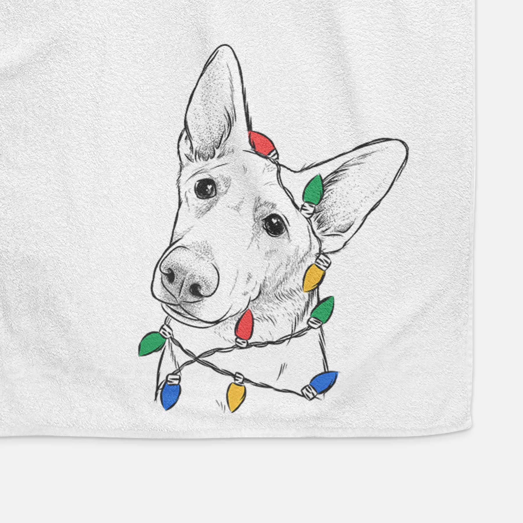 Elsa the German Shepherd Decorative Hand Towel