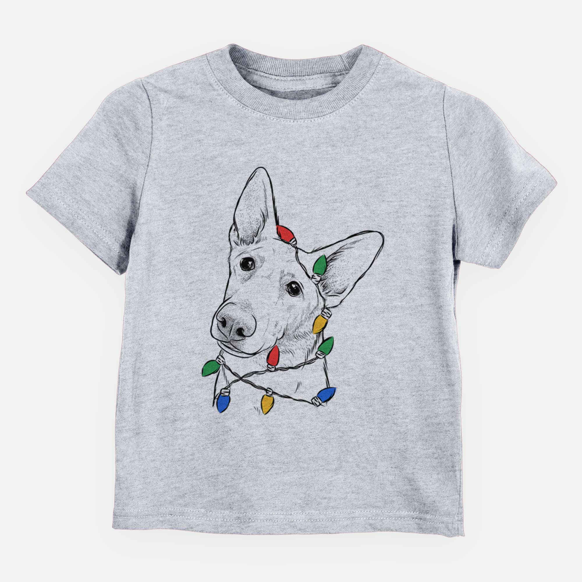 Christmas Lights Elsa the German Shepherd - Kids/Youth/Toddler Shirt