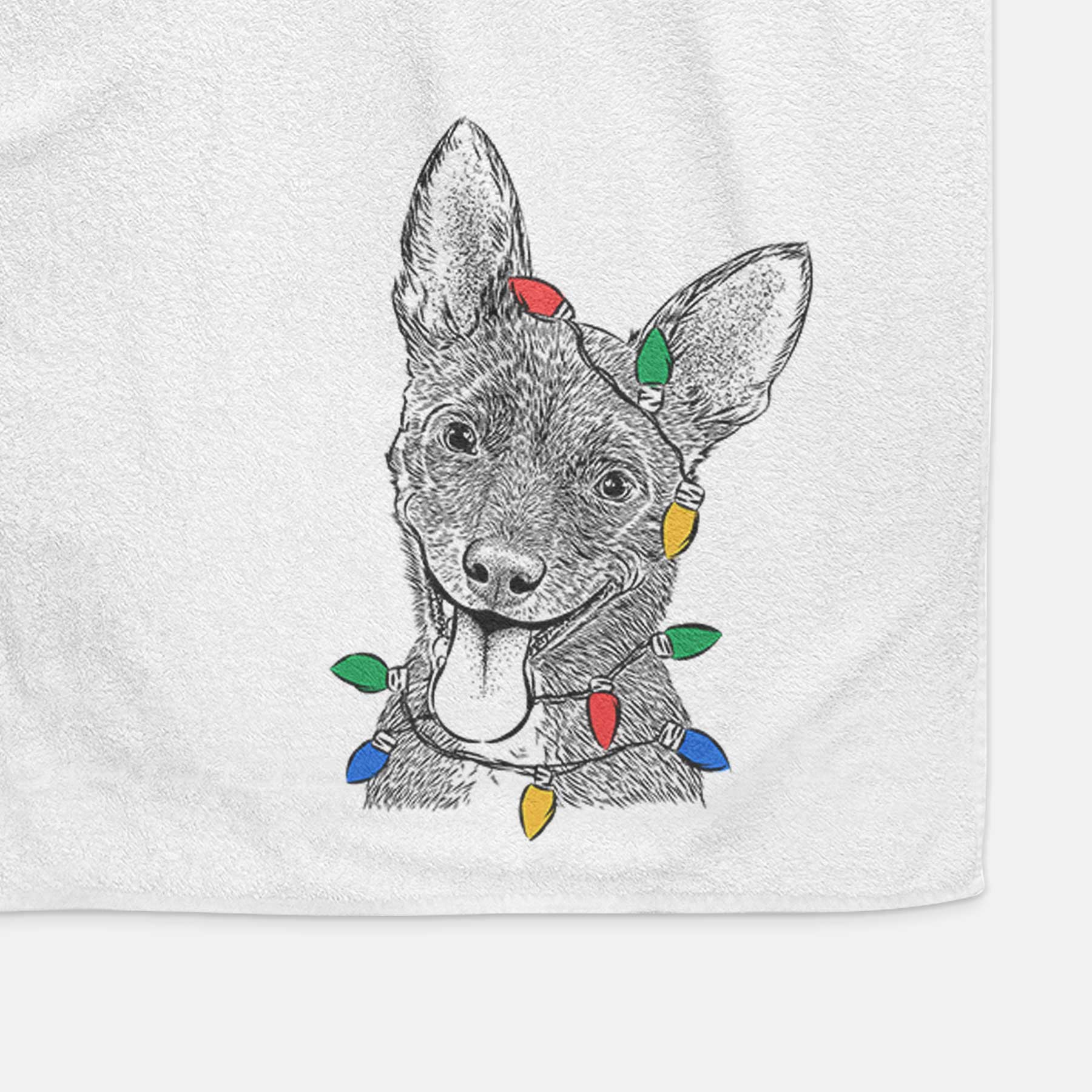 Elvira the Terrier Mix Decorative Hand Towel