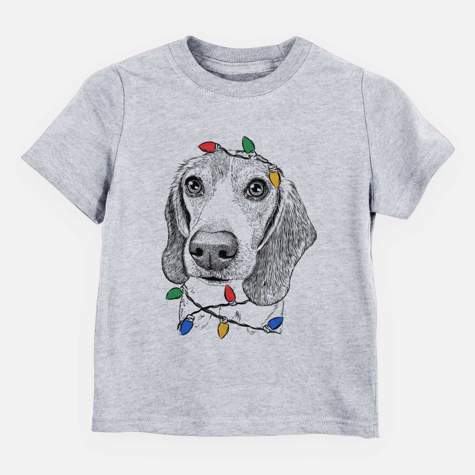 Christmas Lights Elvis the Bluetick Beagle - Kids/Youth/Toddler Shirt