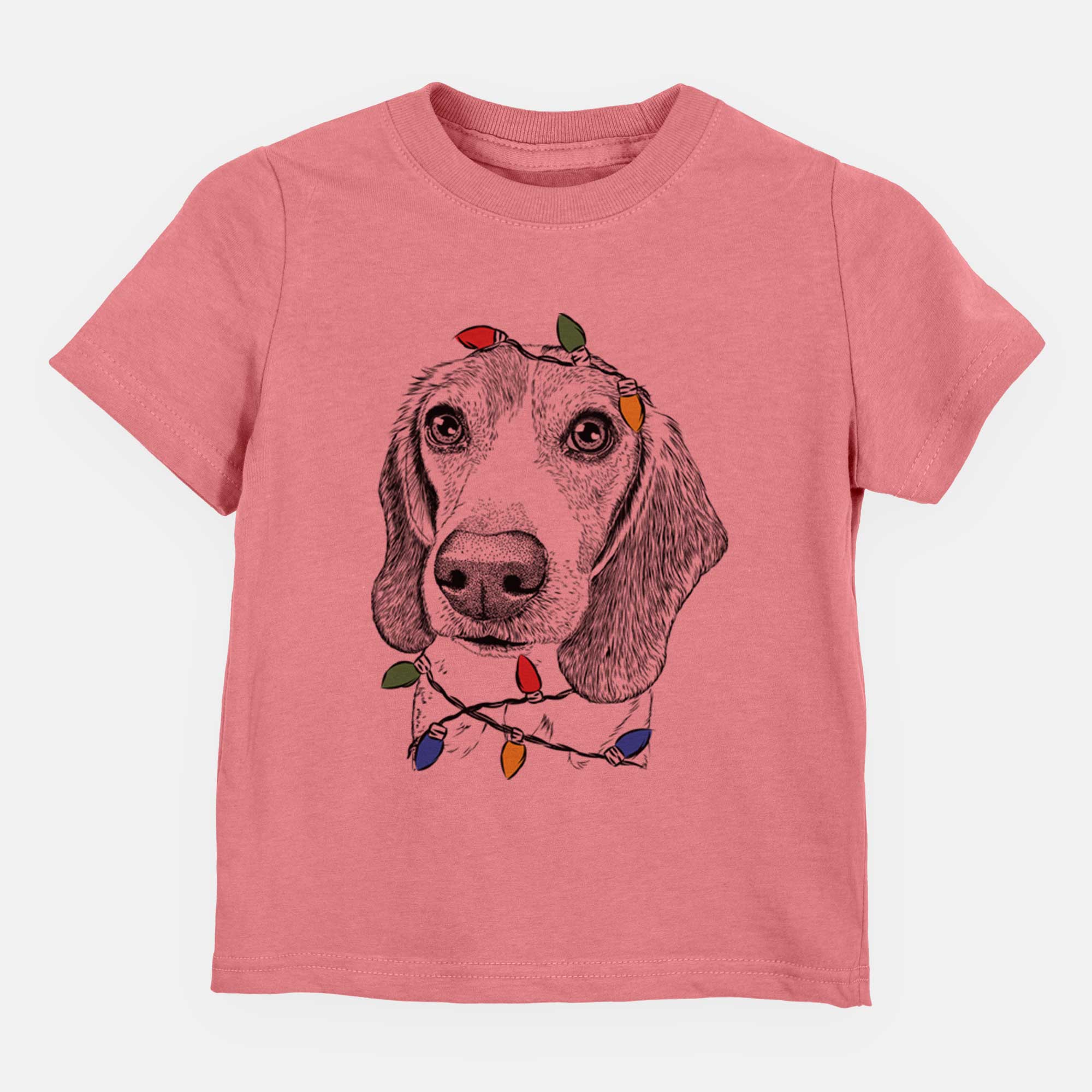 Christmas Lights Elvis the Bluetick Beagle - Kids/Youth/Toddler Shirt