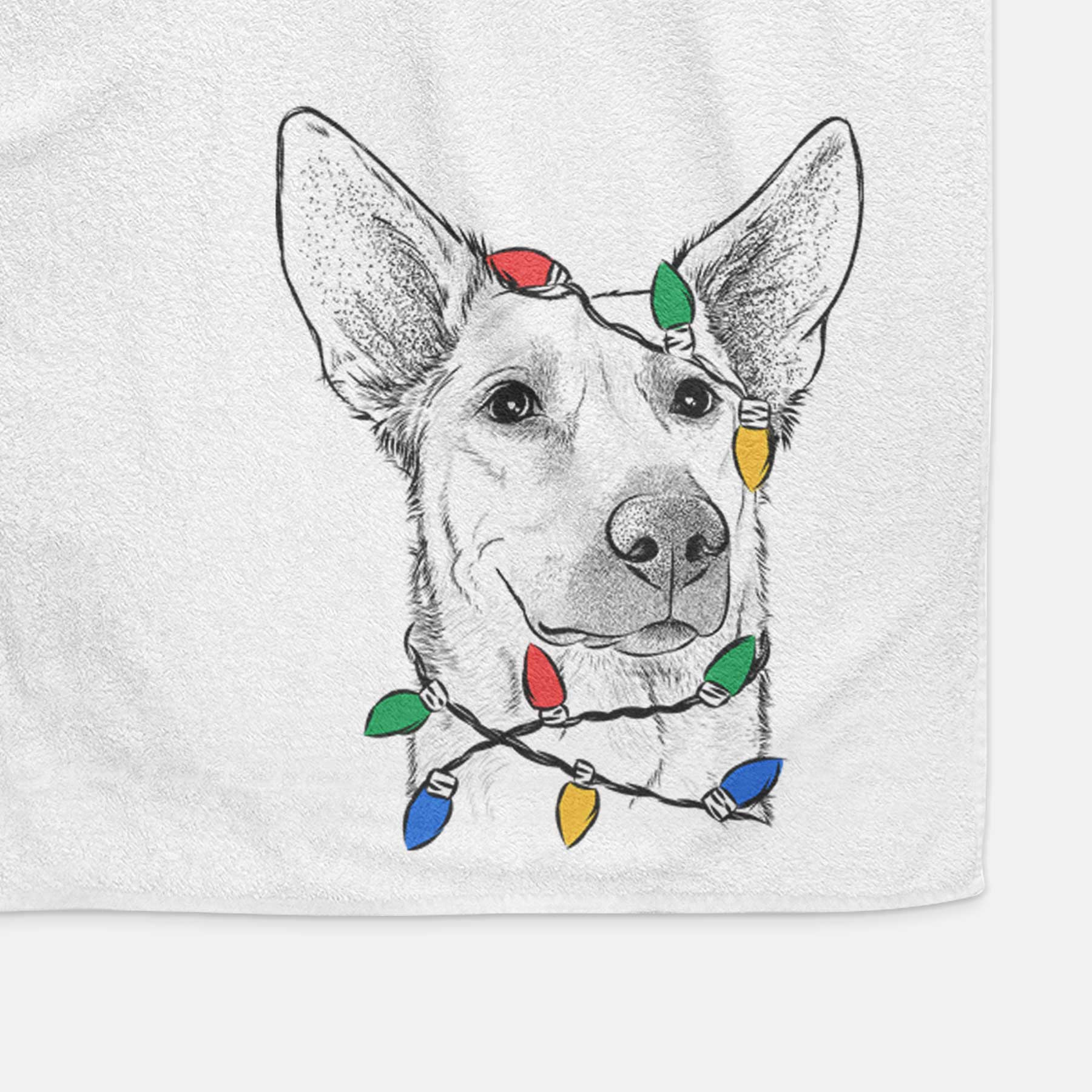 Ember the Shepherd Mix Decorative Hand Towel