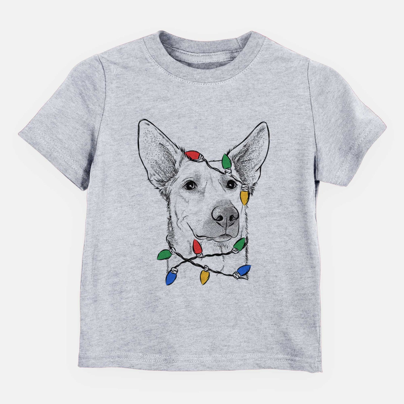 Christmas Lights Ember the Shepherd Mix - Kids/Youth/Toddler Shirt