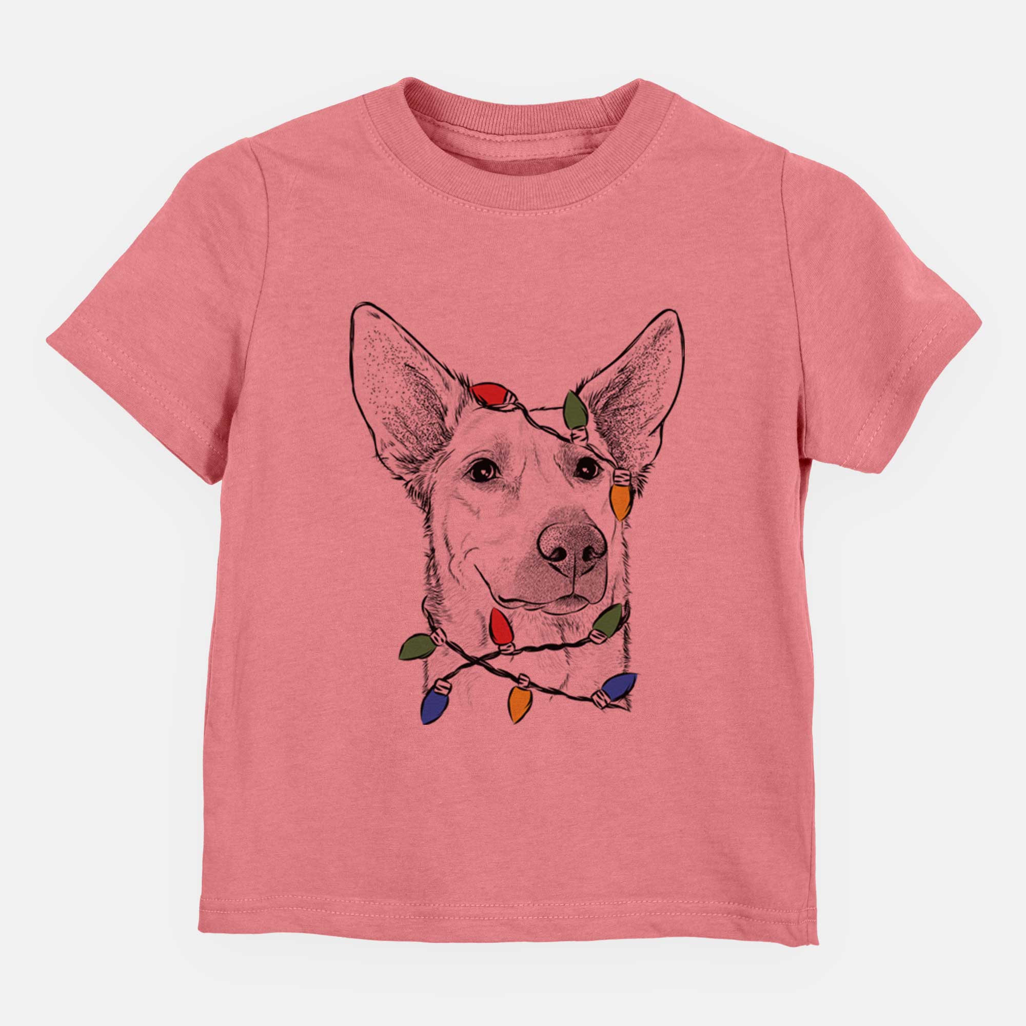 Christmas Lights Ember the Shepherd Mix - Kids/Youth/Toddler Shirt