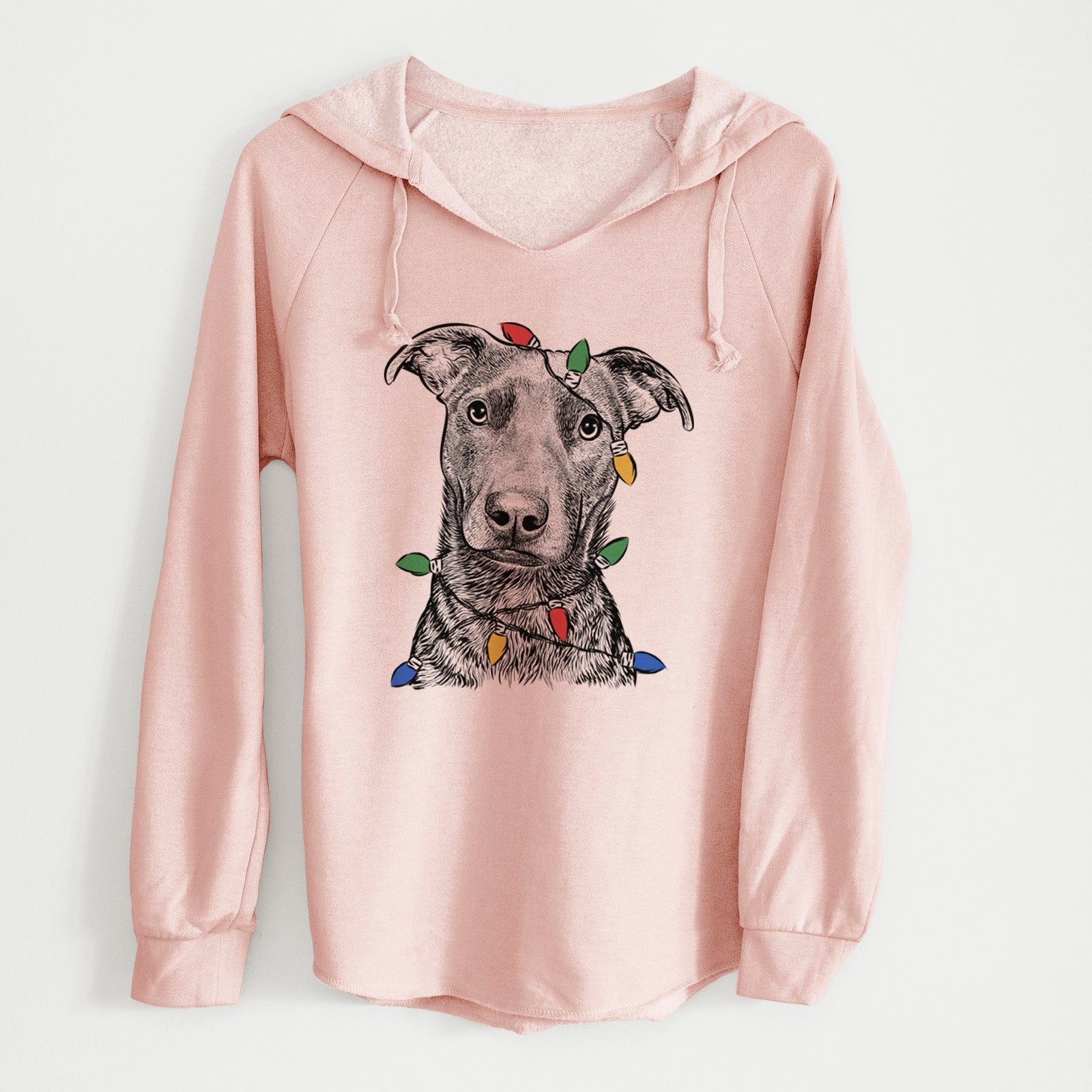 Christmas Lights Embyr the Mixed Breed - Cali Wave Hooded Sweatshirt